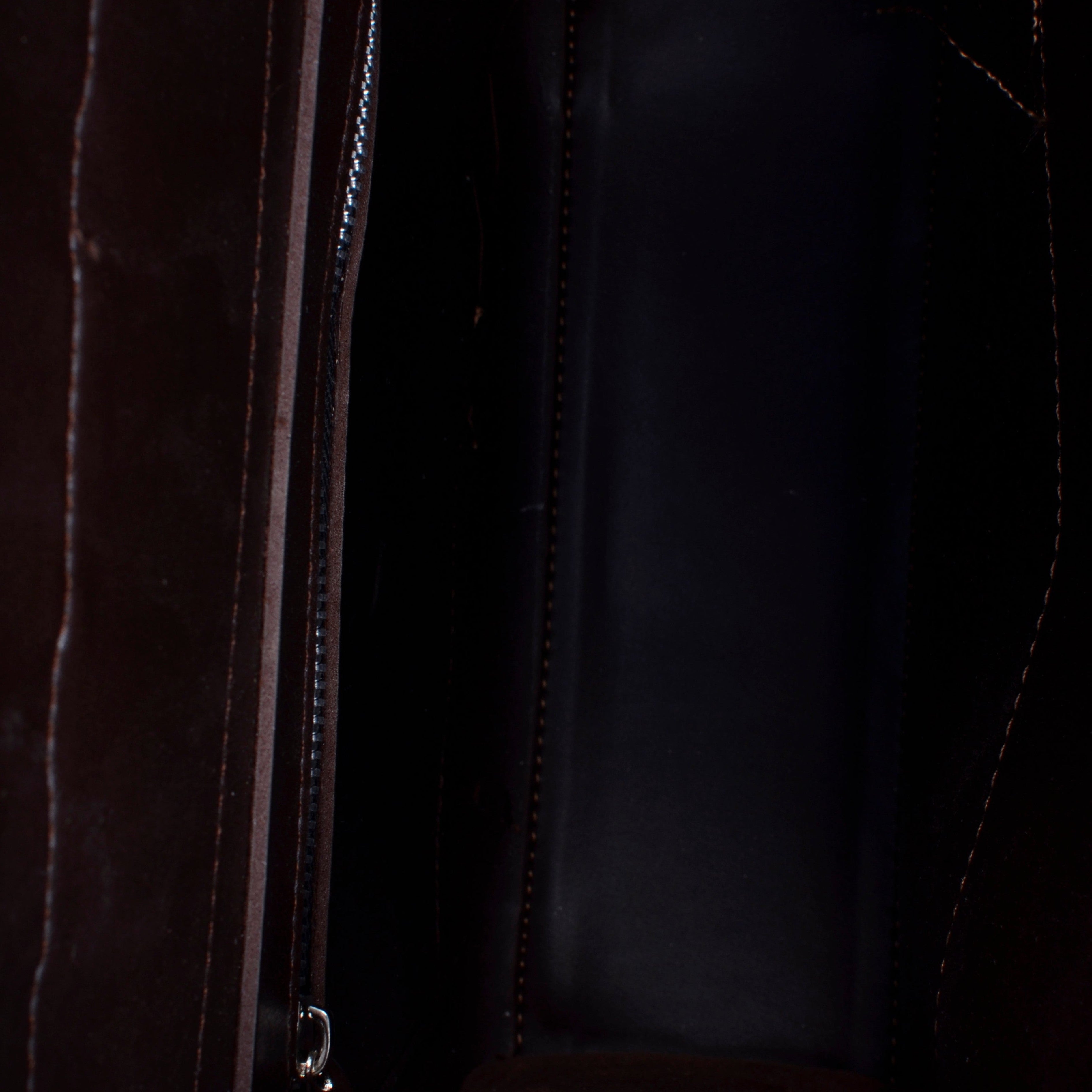 Dark brown suede adventure backpack