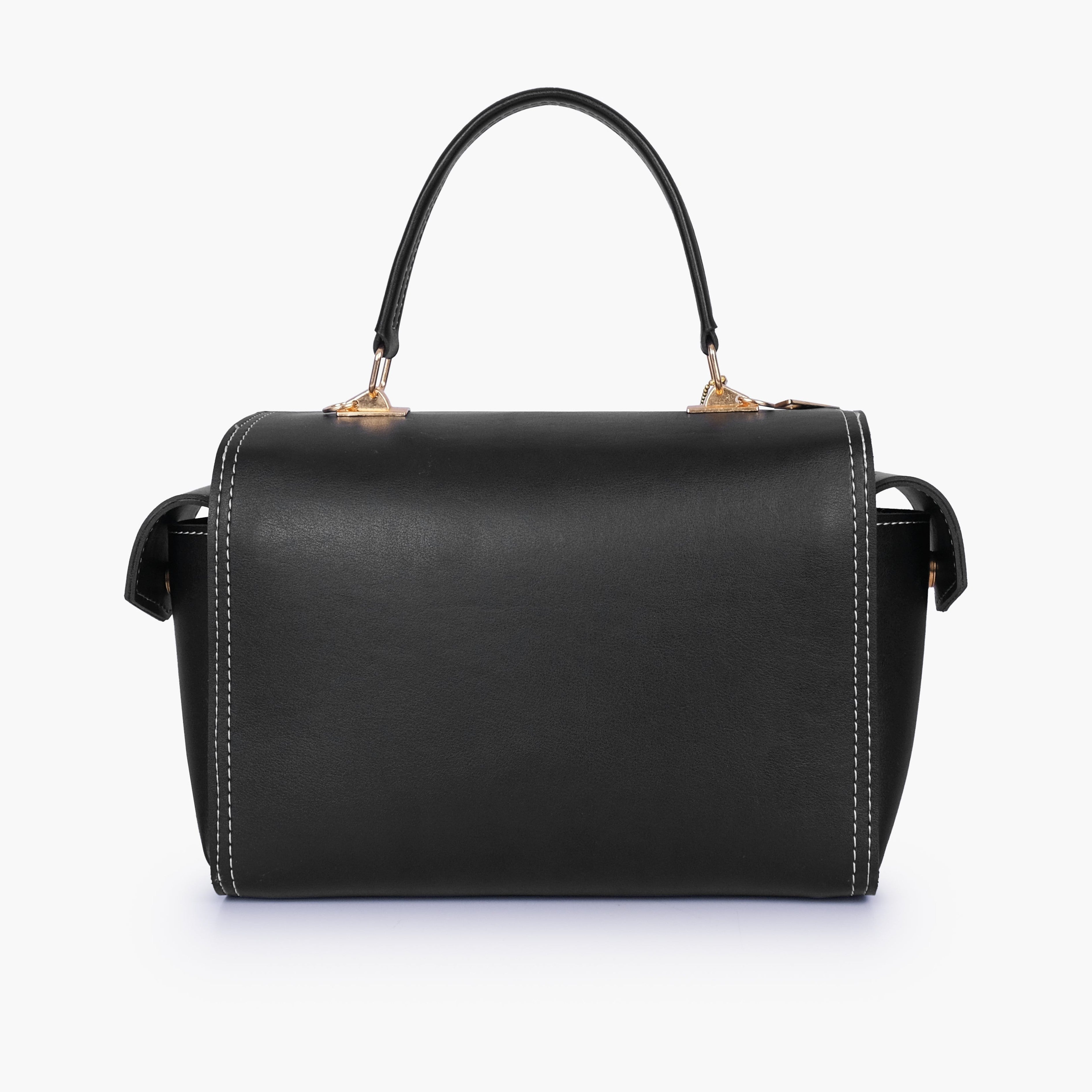 Black bowling bag with top-handle