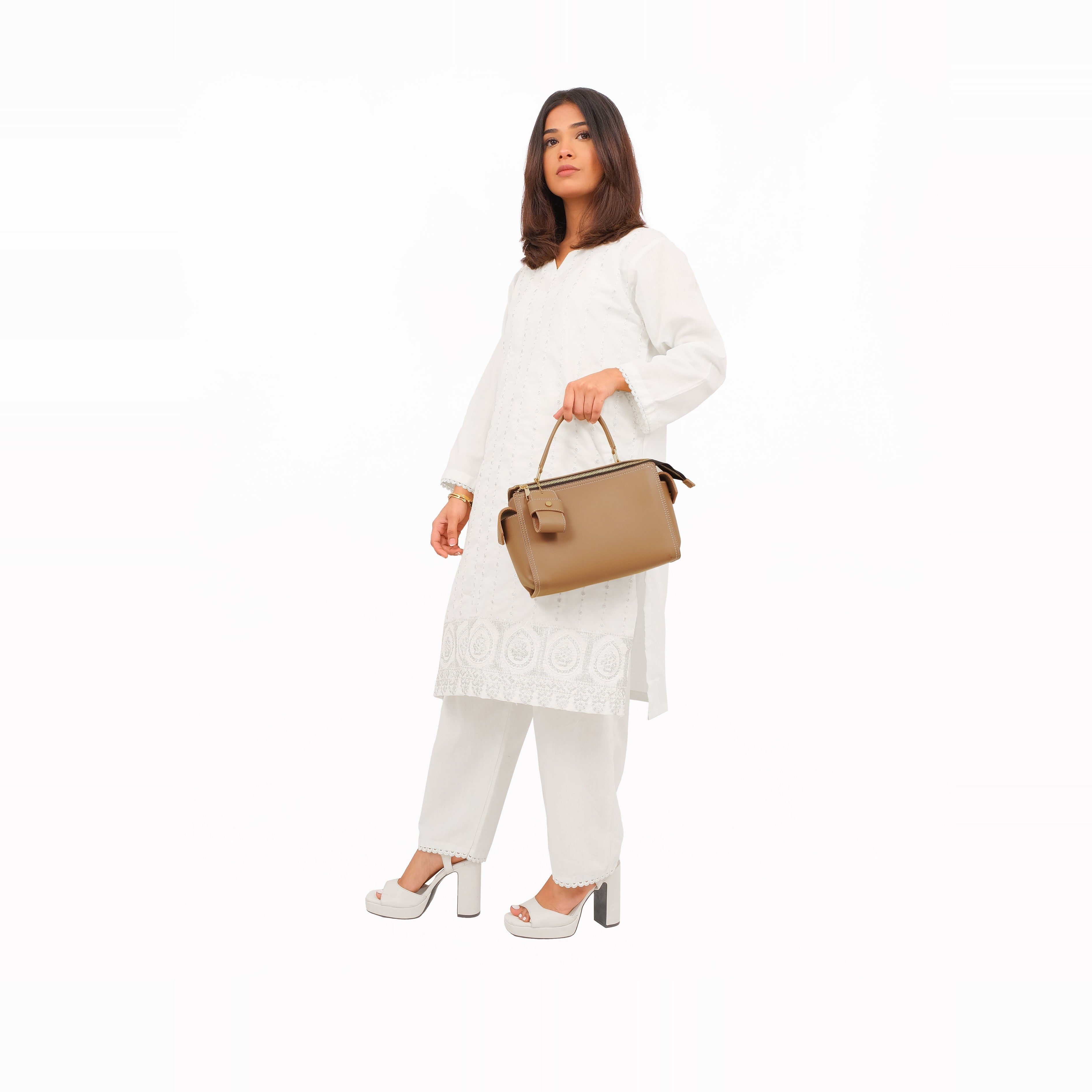 Coffee bowling bag with top-handle
