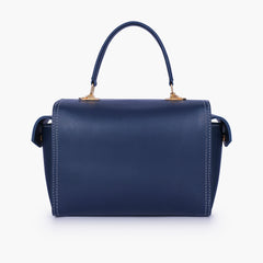 Blue bowling bag with top-handle