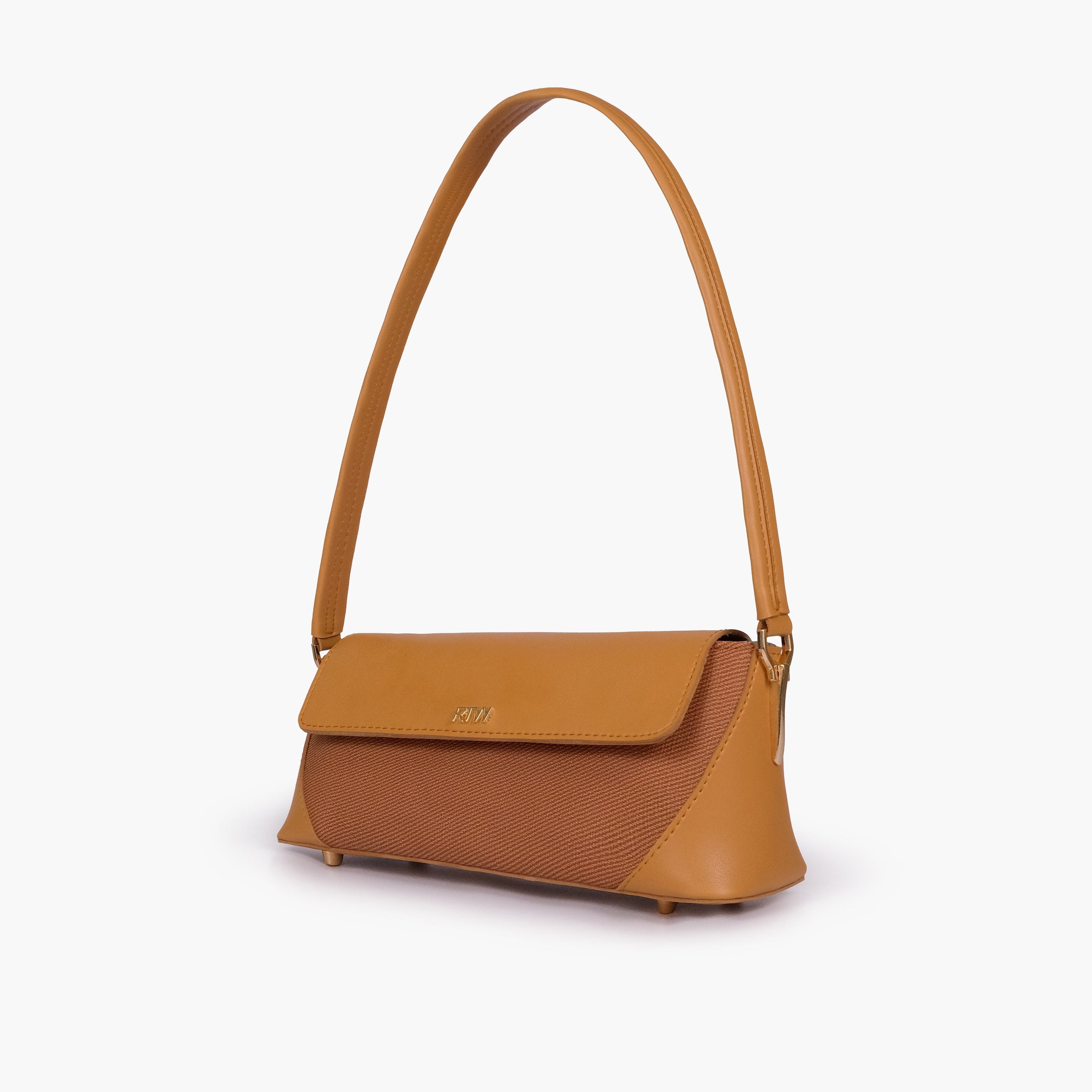 Mustard baguette shoulder bag