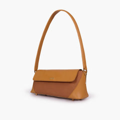 Mustard baguette shoulder bag