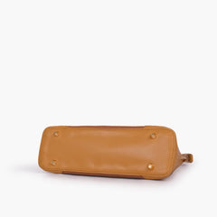 Mustard baguette shoulder bag