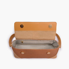Mustard baguette shoulder bag