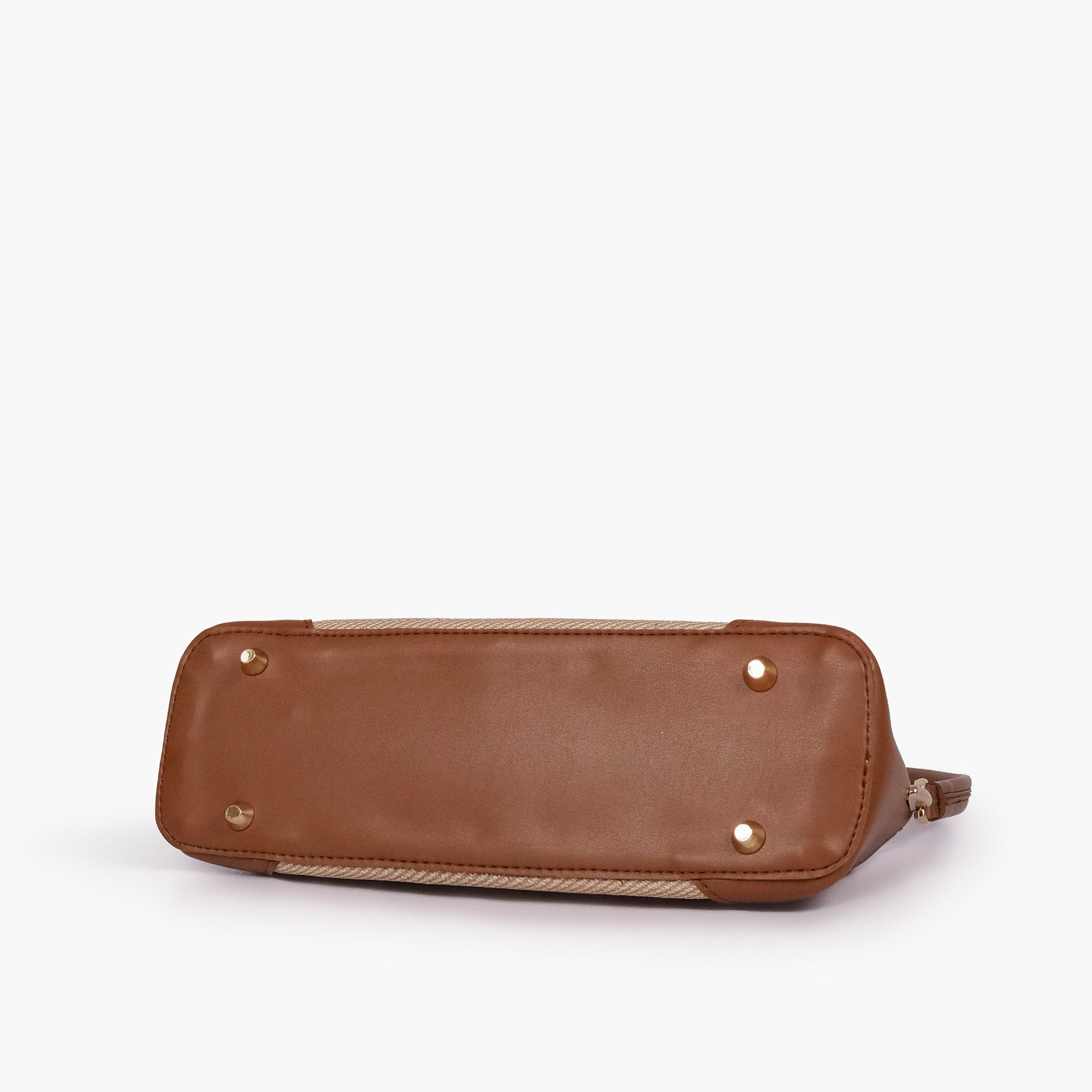 Brown baguette shoulder bag