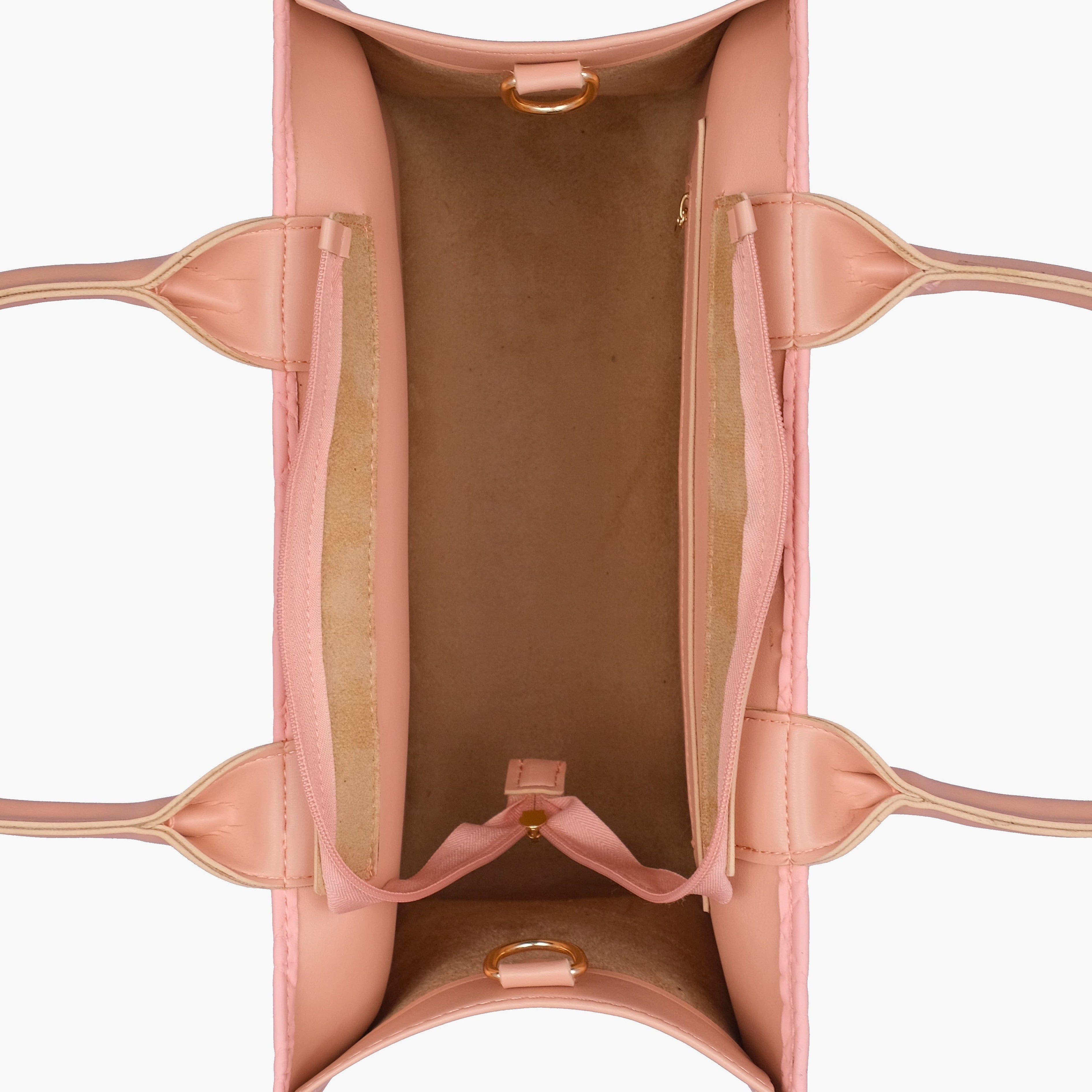 Peach box tote bag
