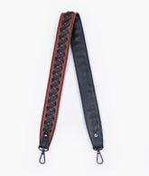 Brown and black zig-zag weave strap add-on