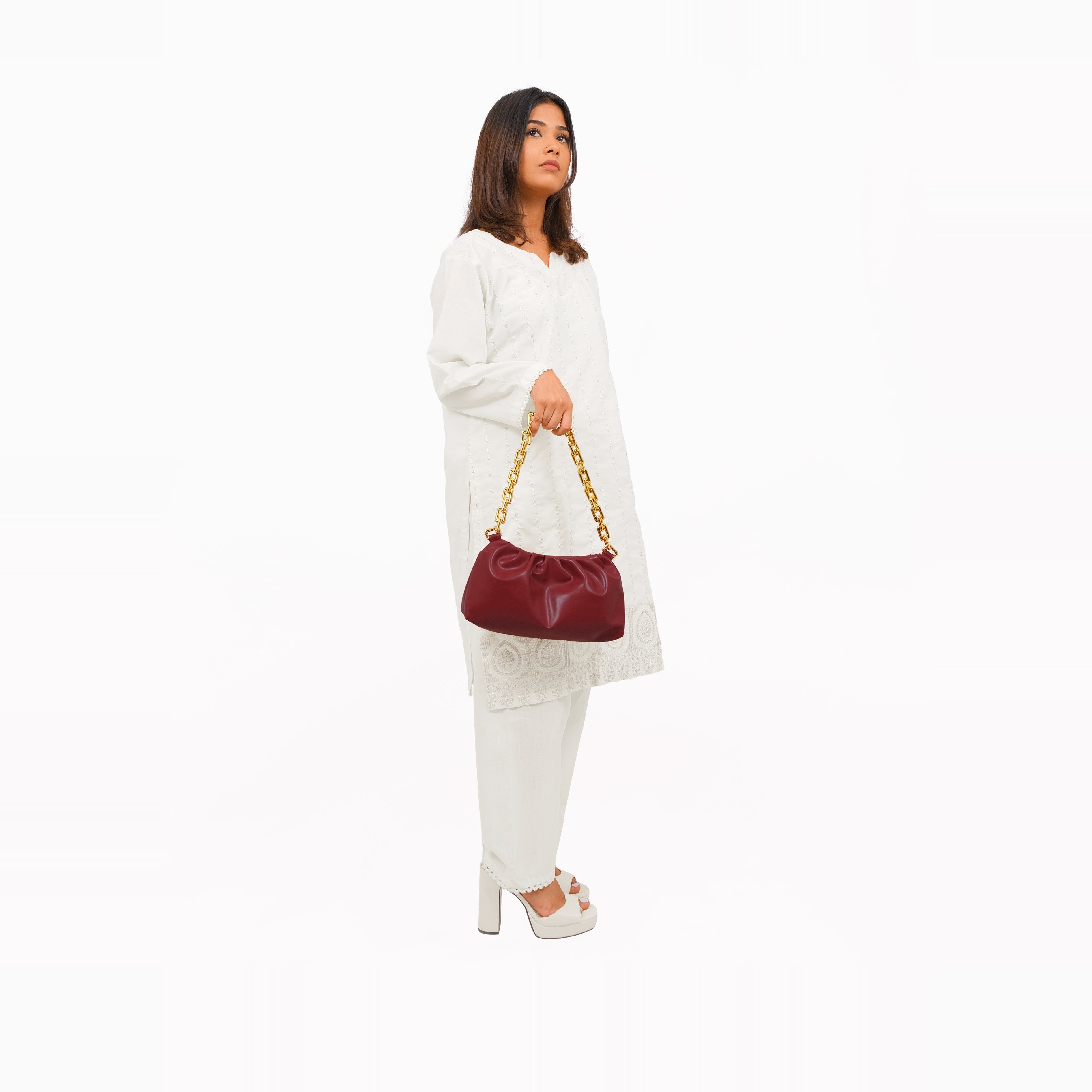 Maroon cloud bag