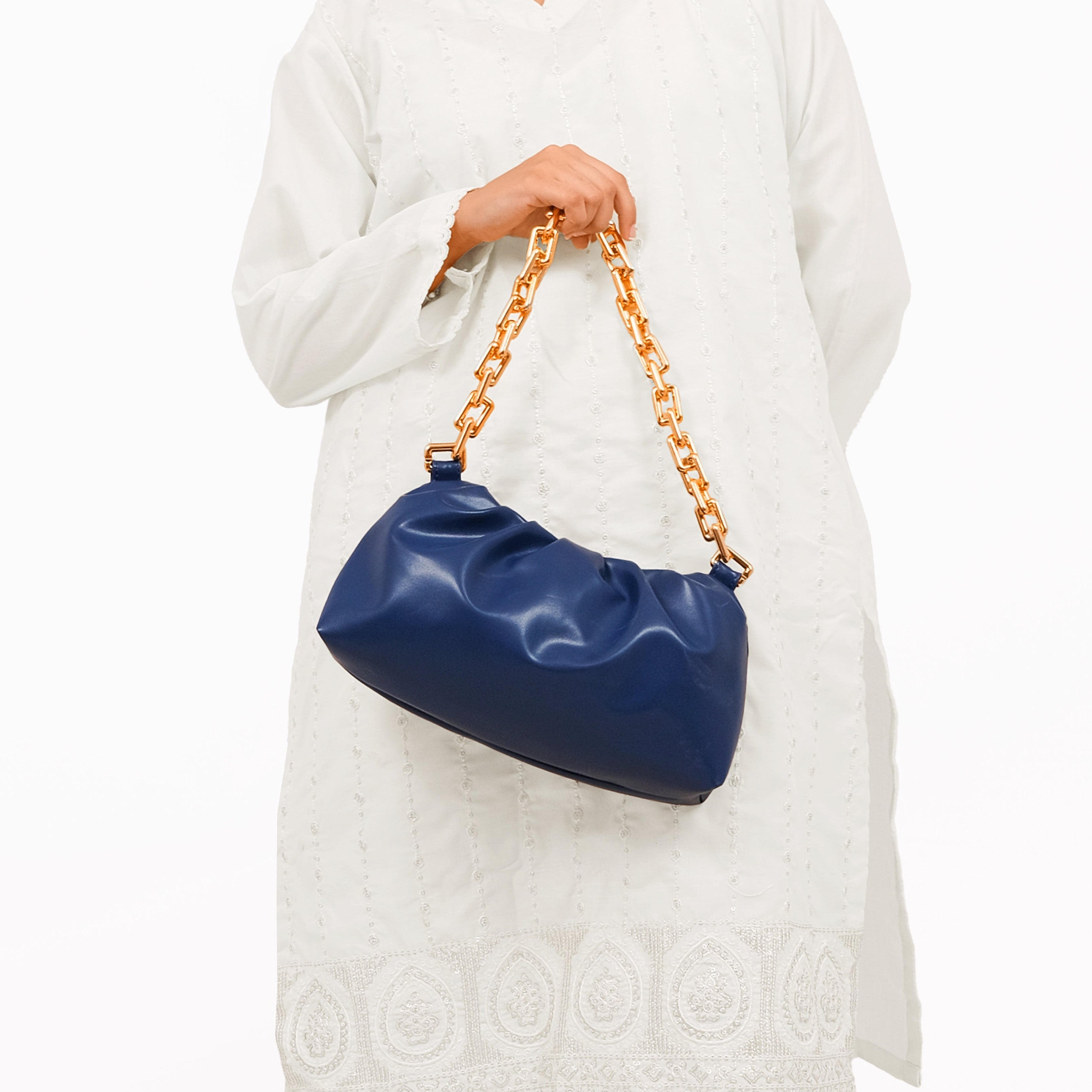 Blue cloud bag