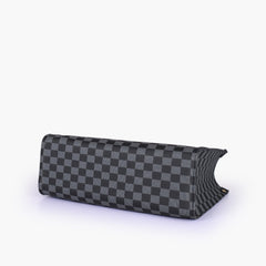 Black checkered everywear handbag