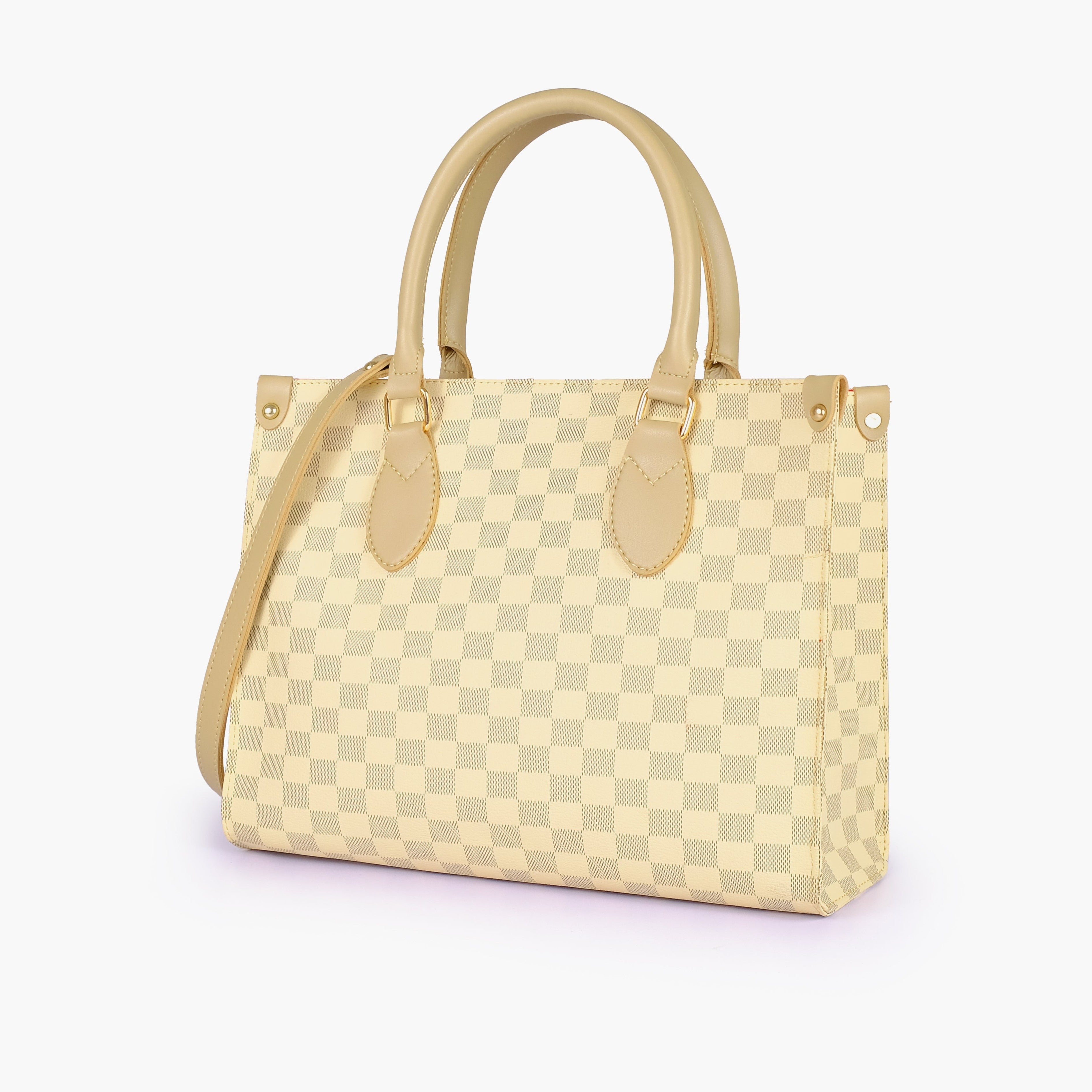 Off-white checkered everywear handbag