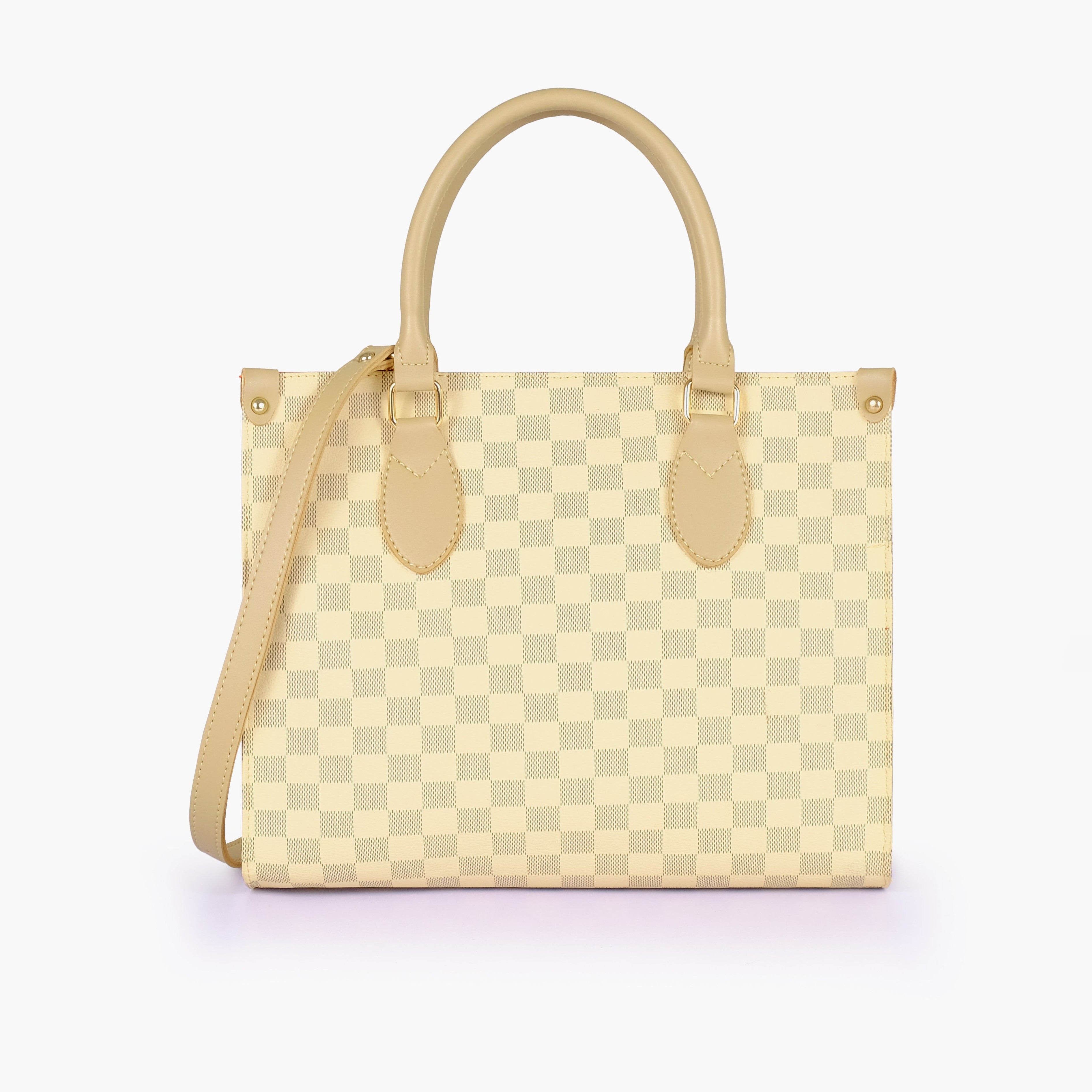 Off-white checkered everywear handbag