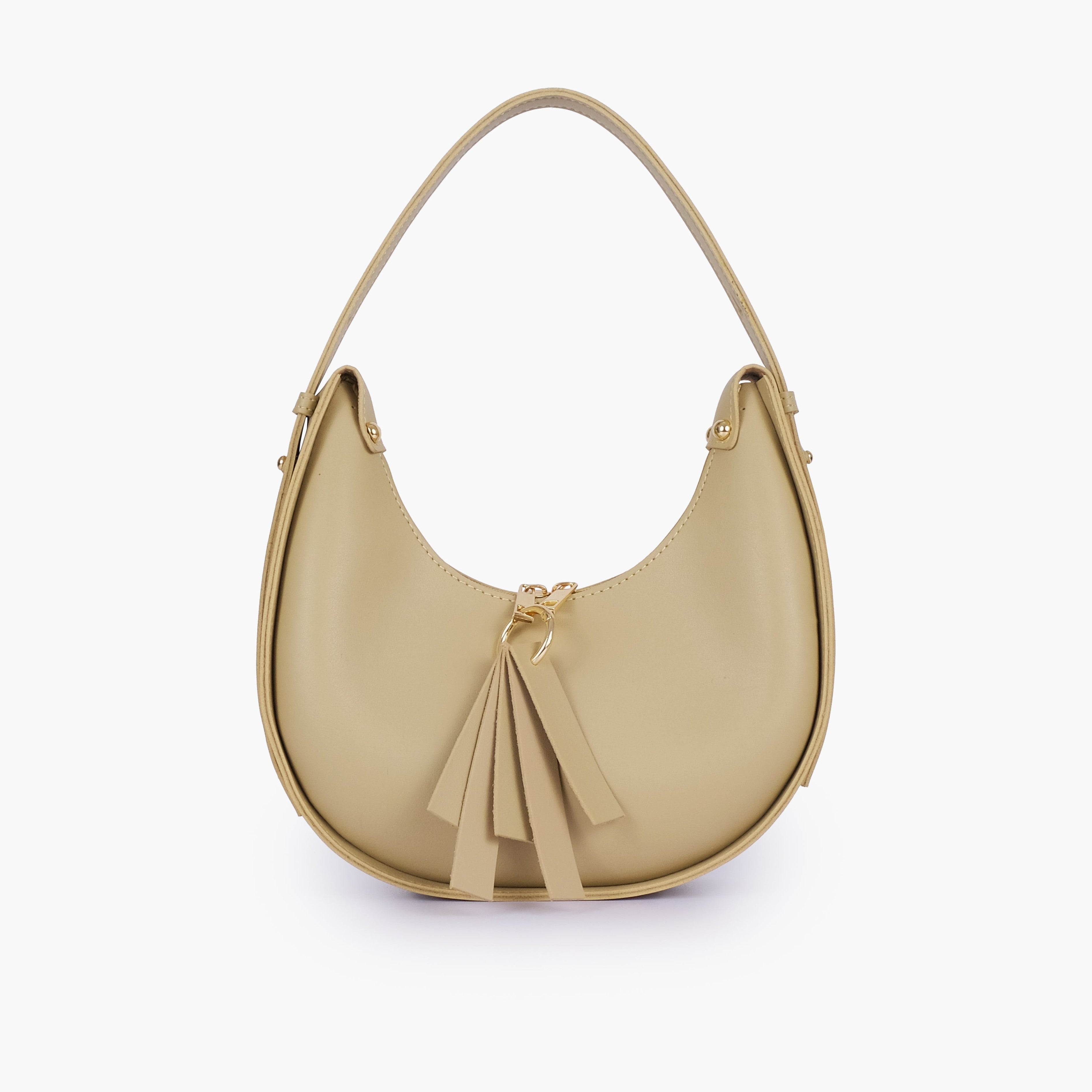 Off-white crescent hobo bag