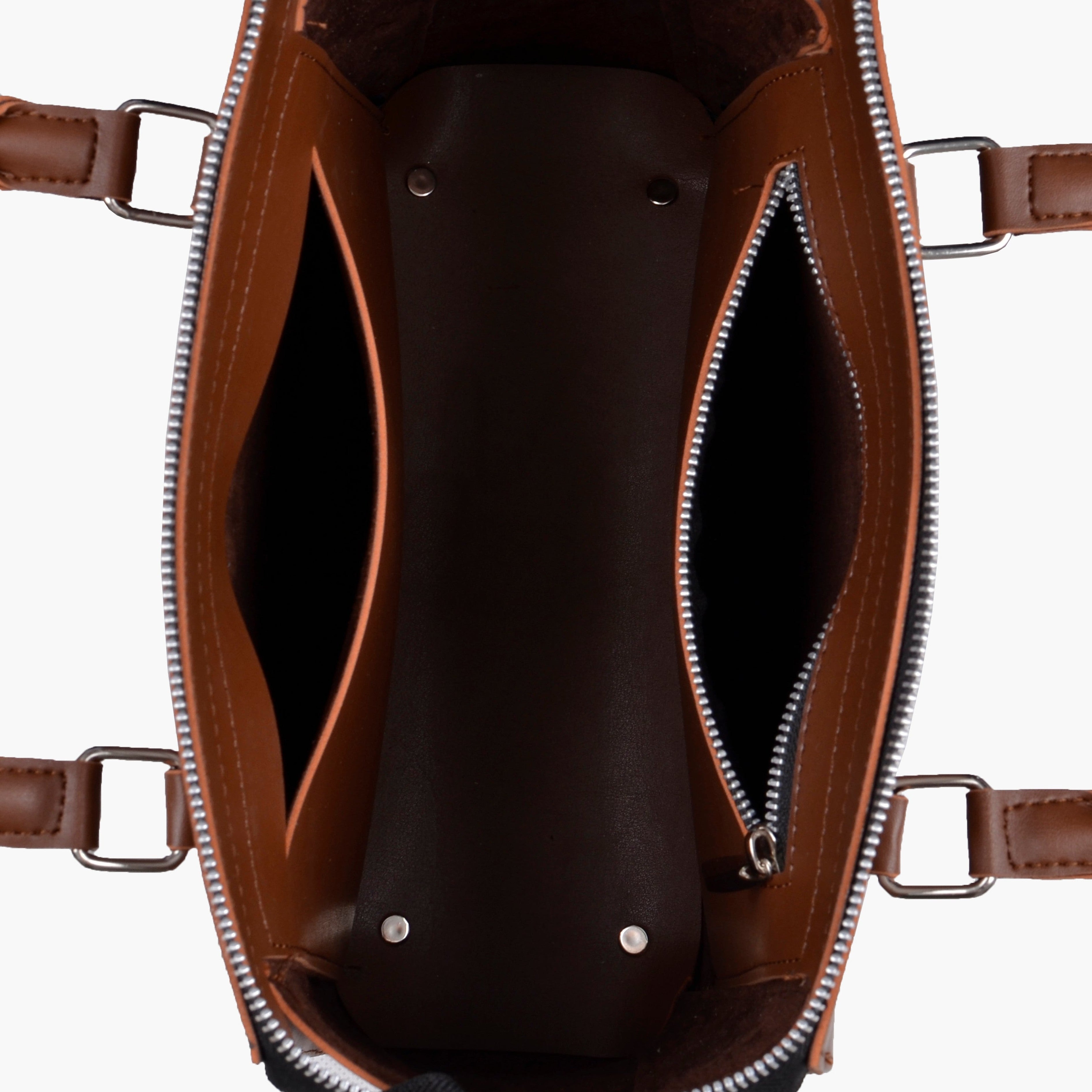 Horse brown classic top-handle bag