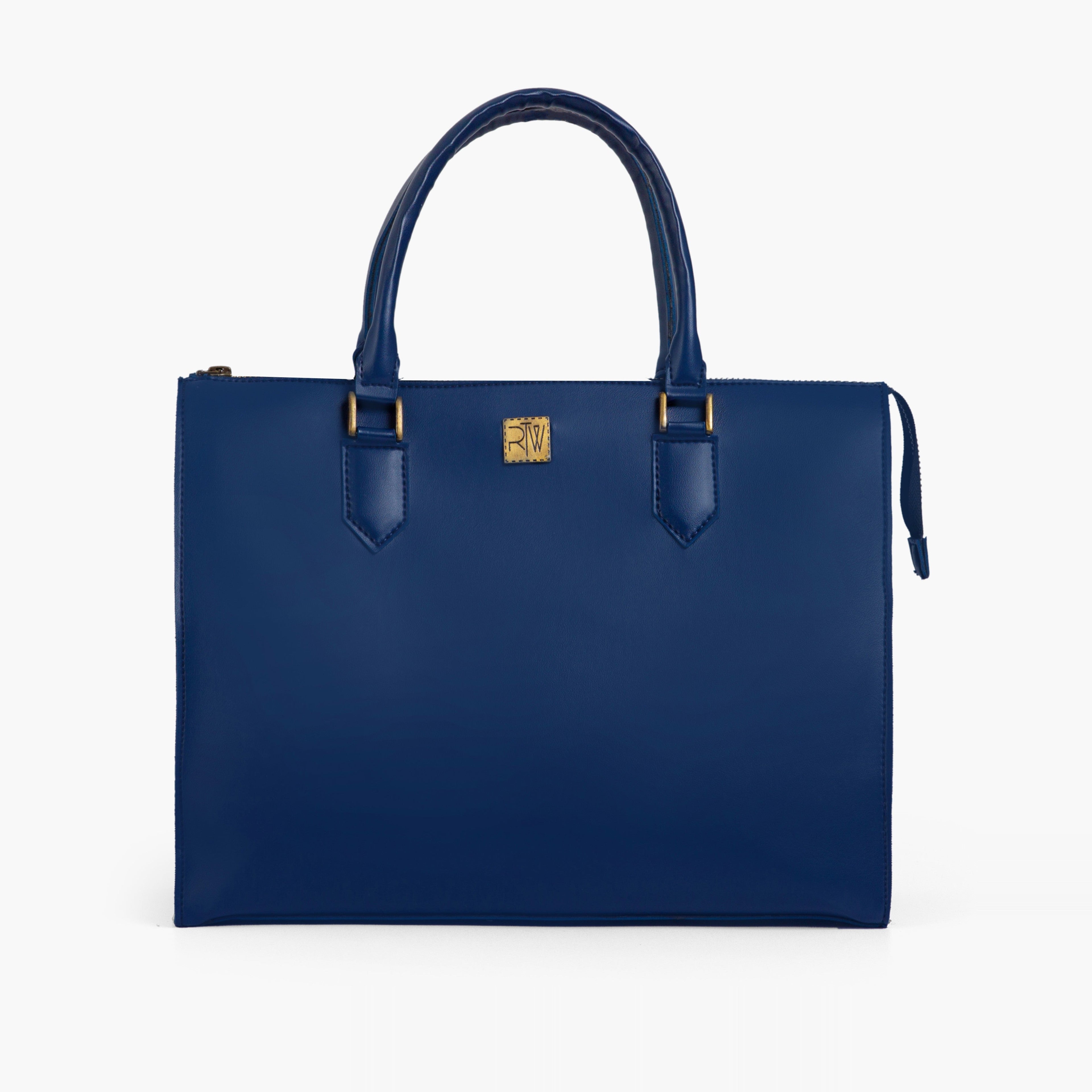 Blue workplace handbag