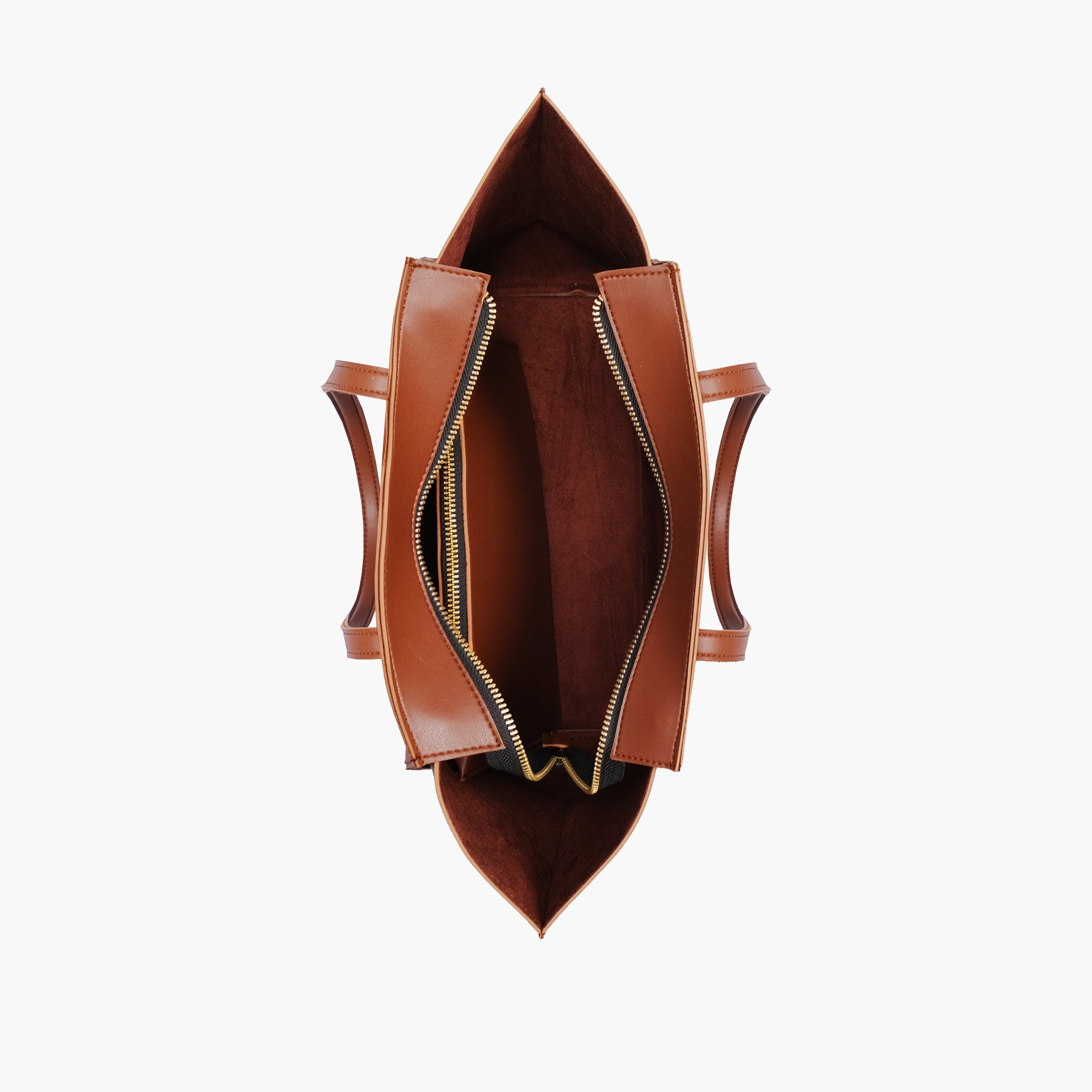 Brown classic tote bag