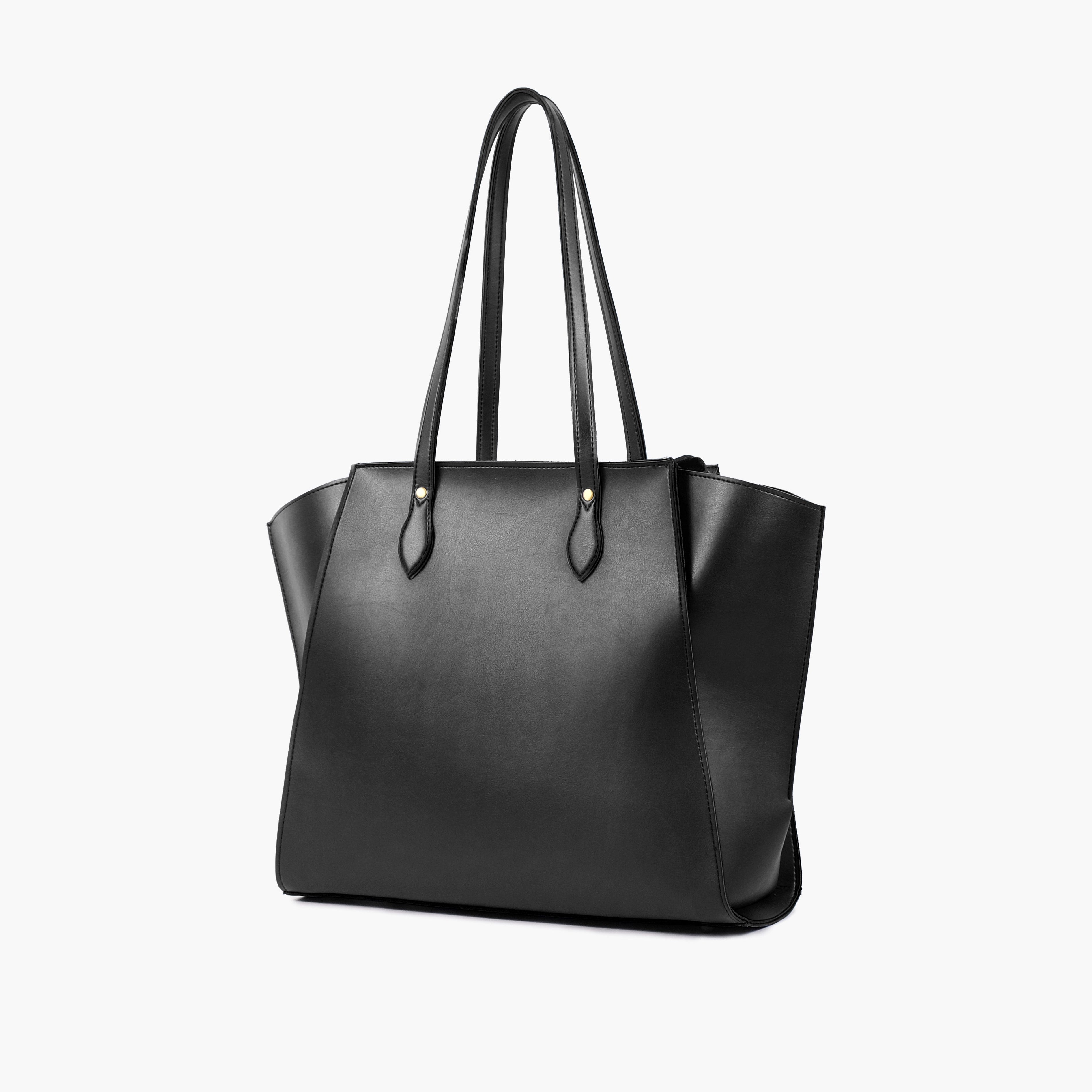 Black classic tote bag