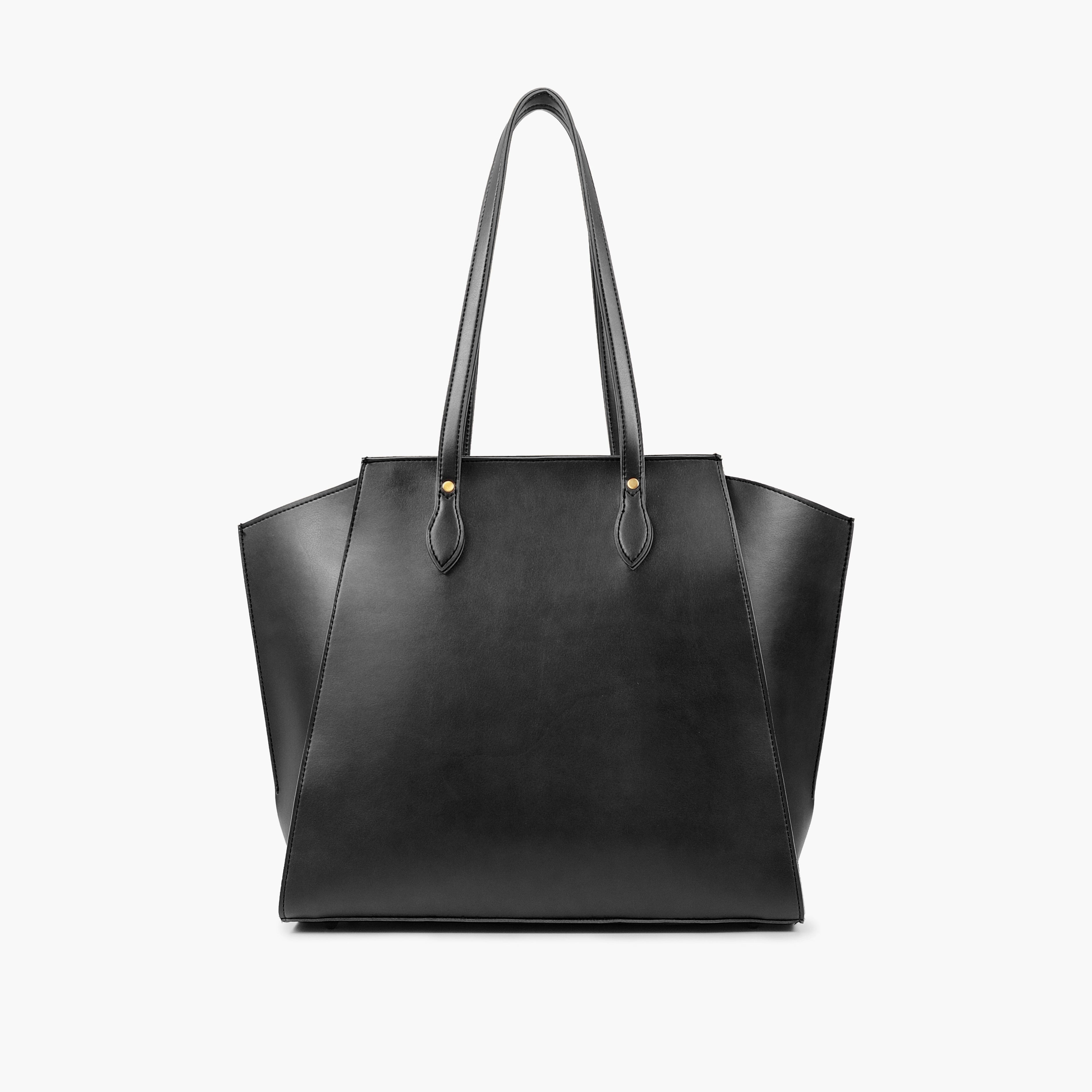 Black classic tote bag