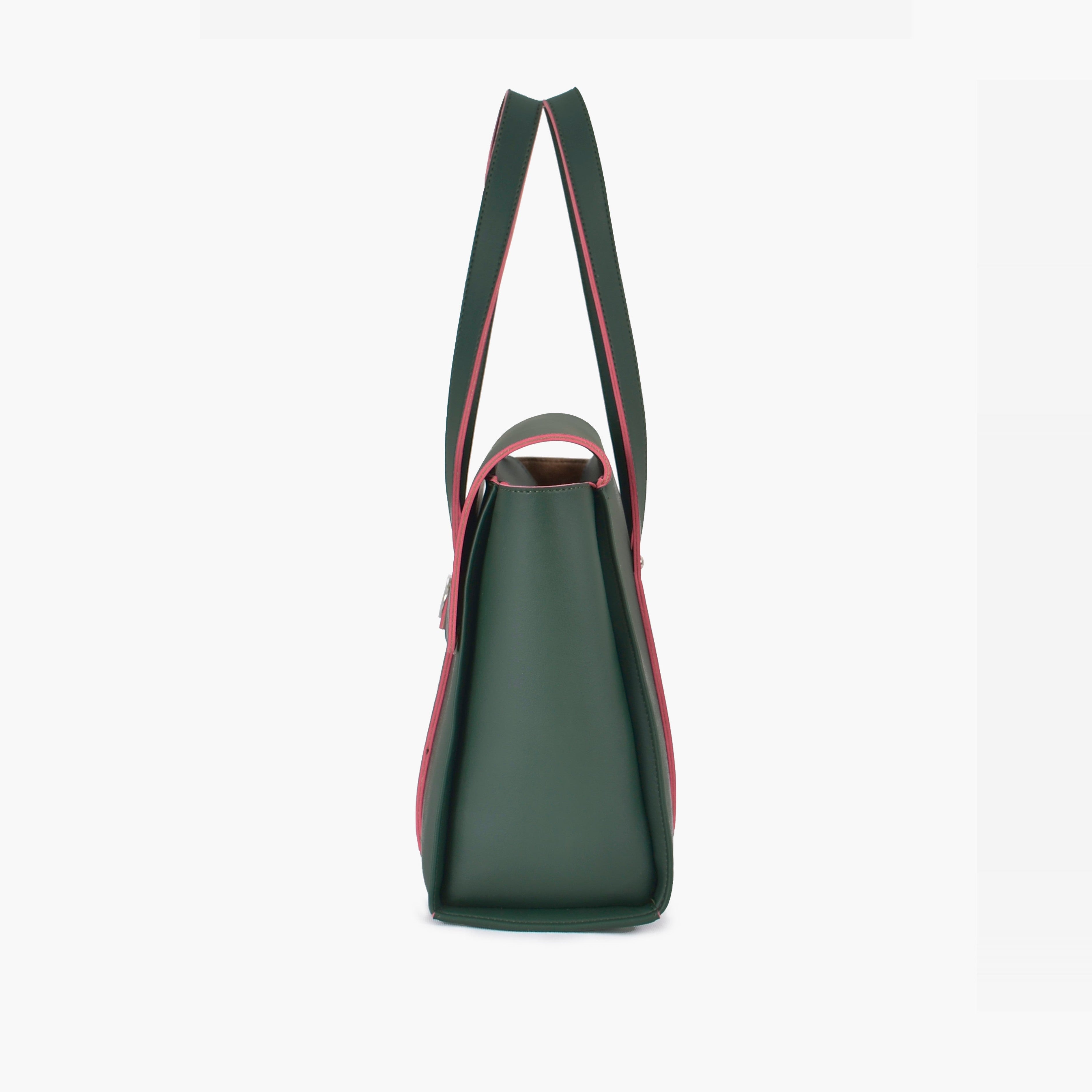 Army green carry-all satchel bag