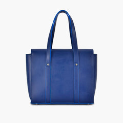 Blue carry-all satchel bag