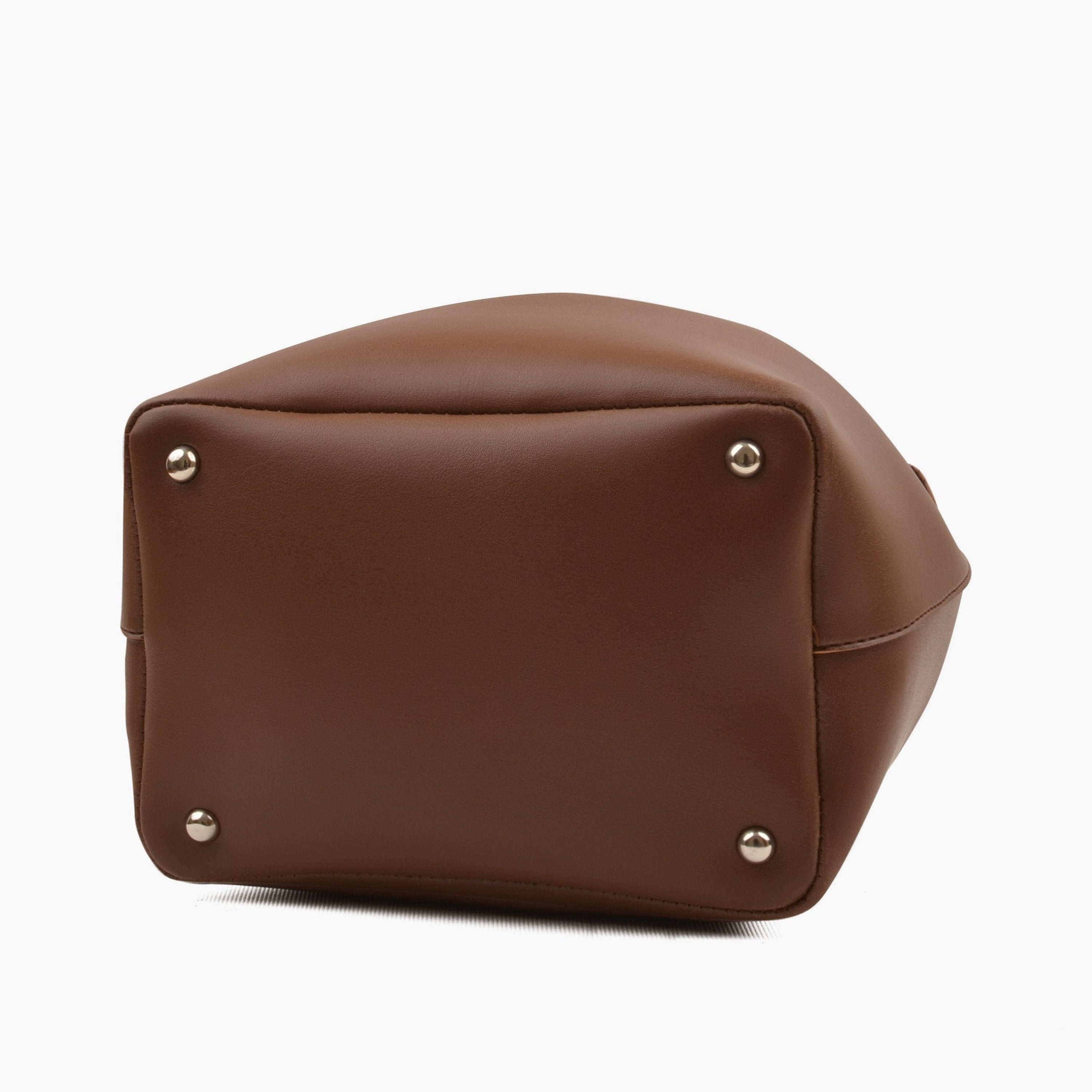 Horse brown bucket bag