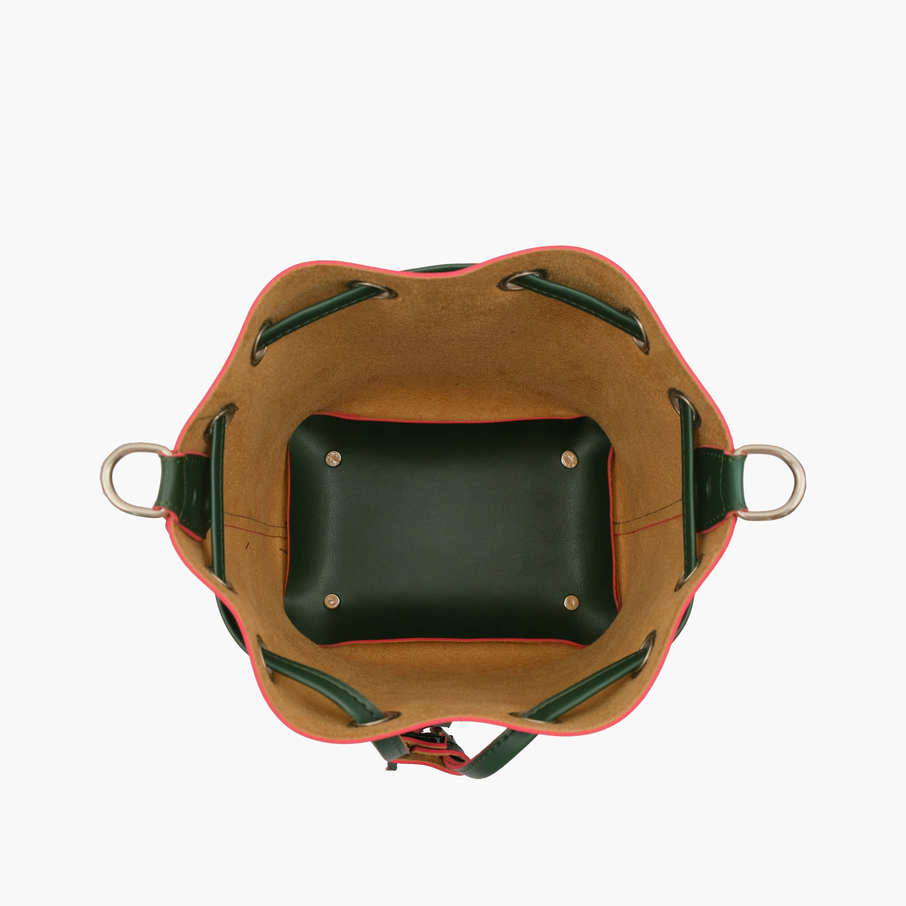 Army green bucket bag