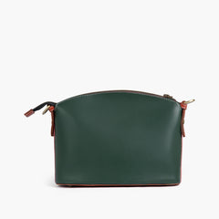Army green dome cross-body bag