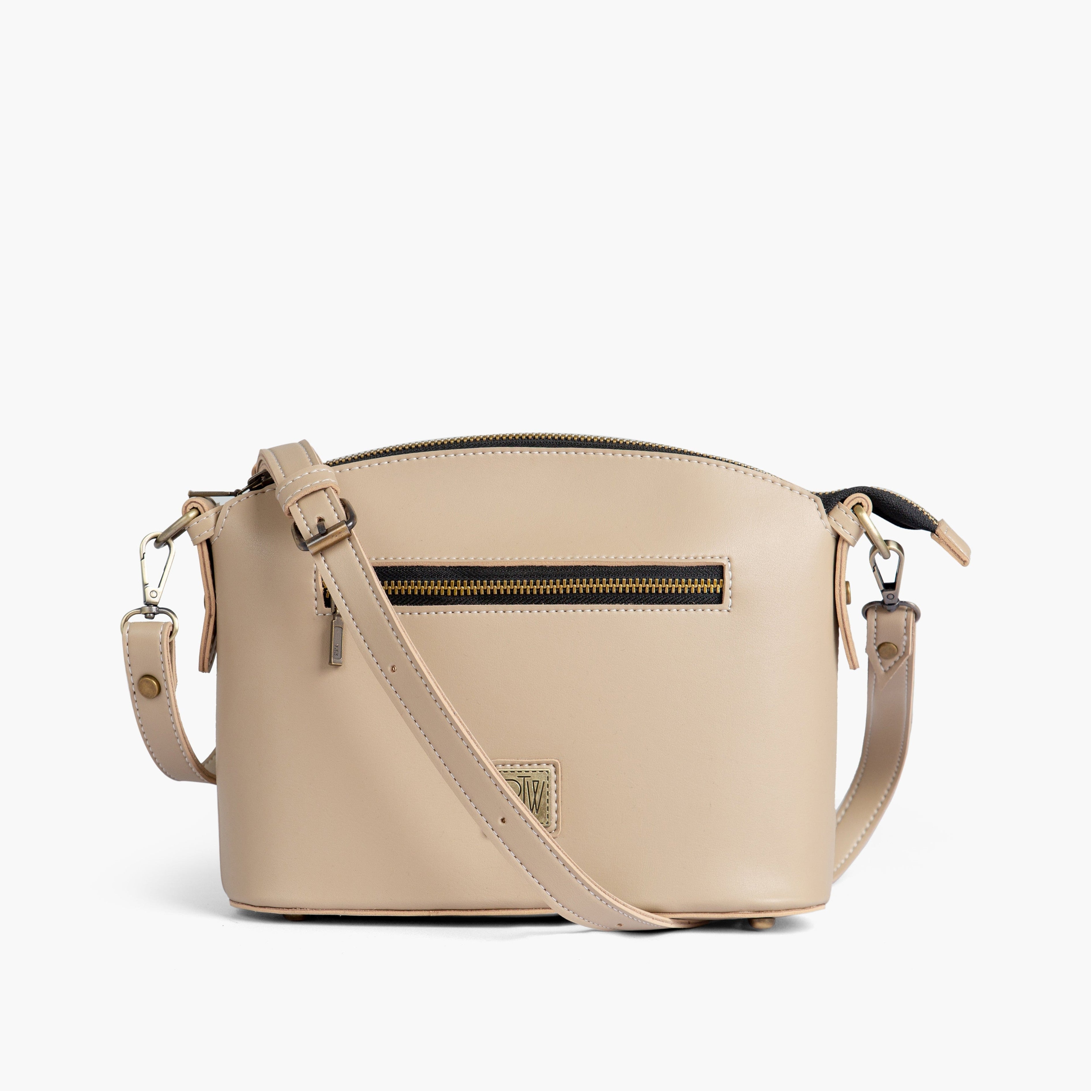 Off-white dome cross-body bag