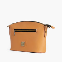 Mustard dome cross-body bag