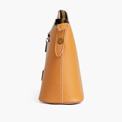 Mustard dome cross-body bag