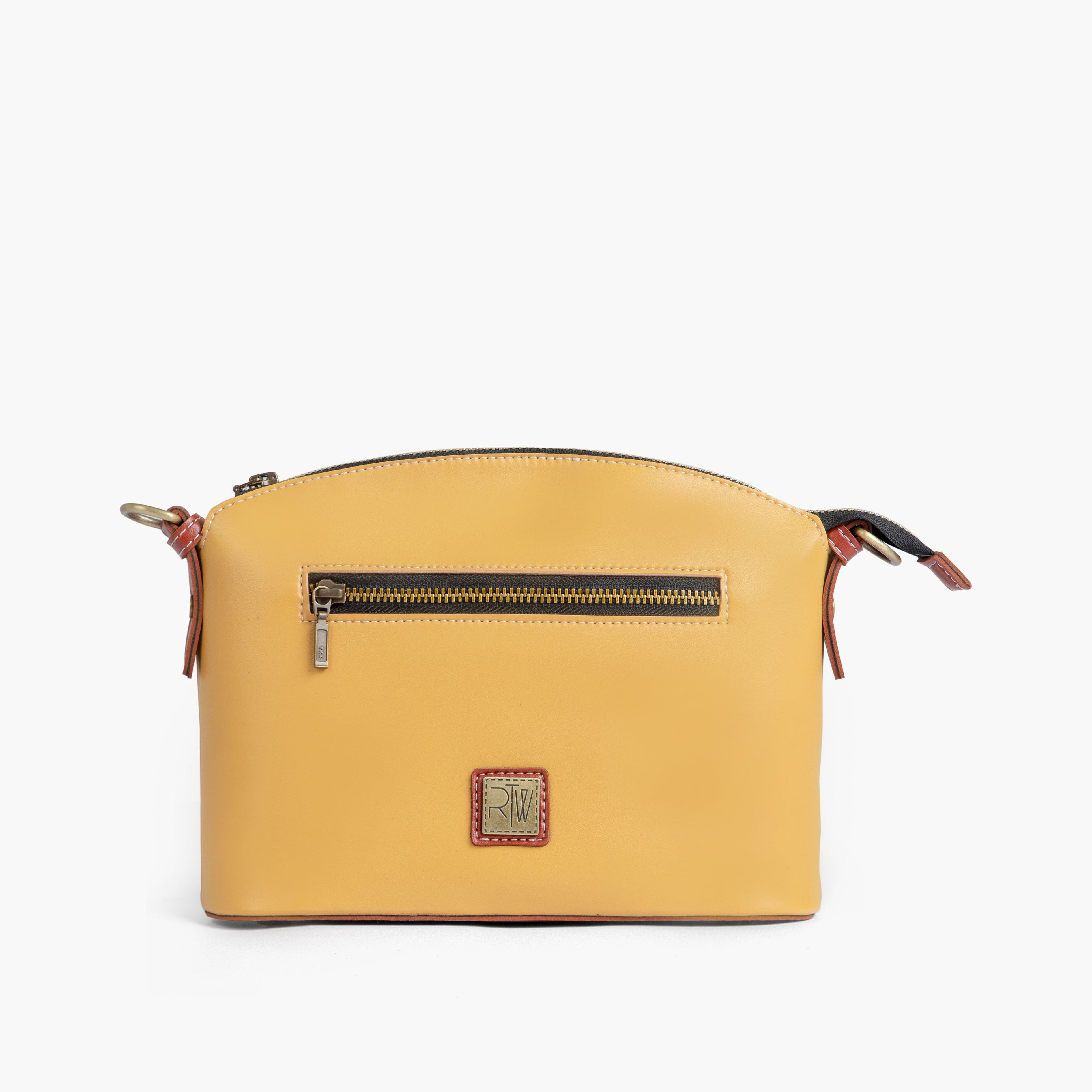 Yellow dome cross-body bag