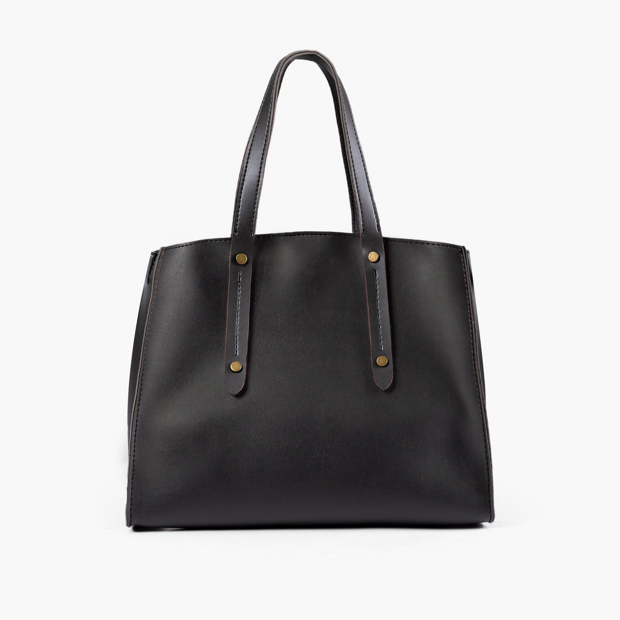 Black multi compartment satchel bag