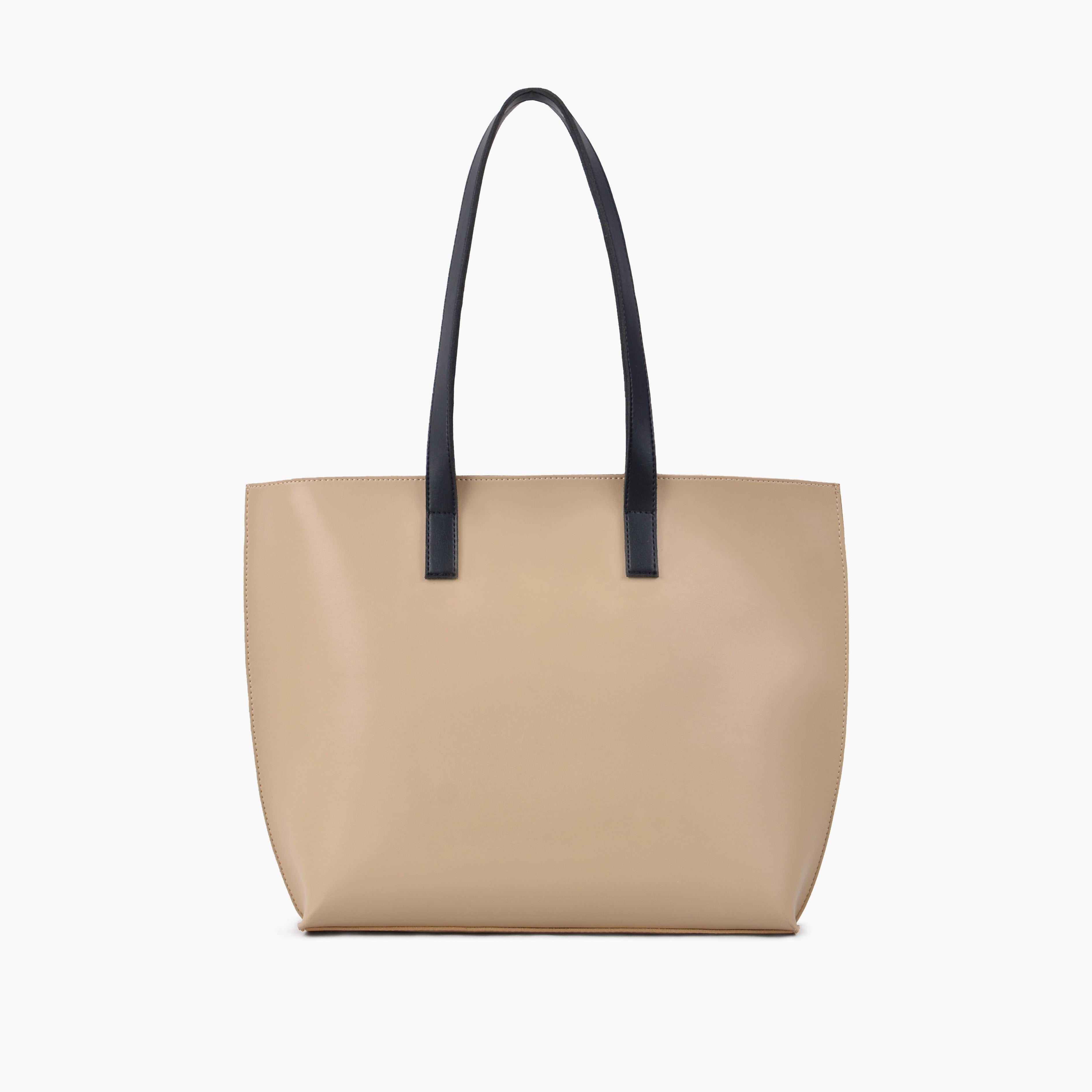Off-white long handle tote bag