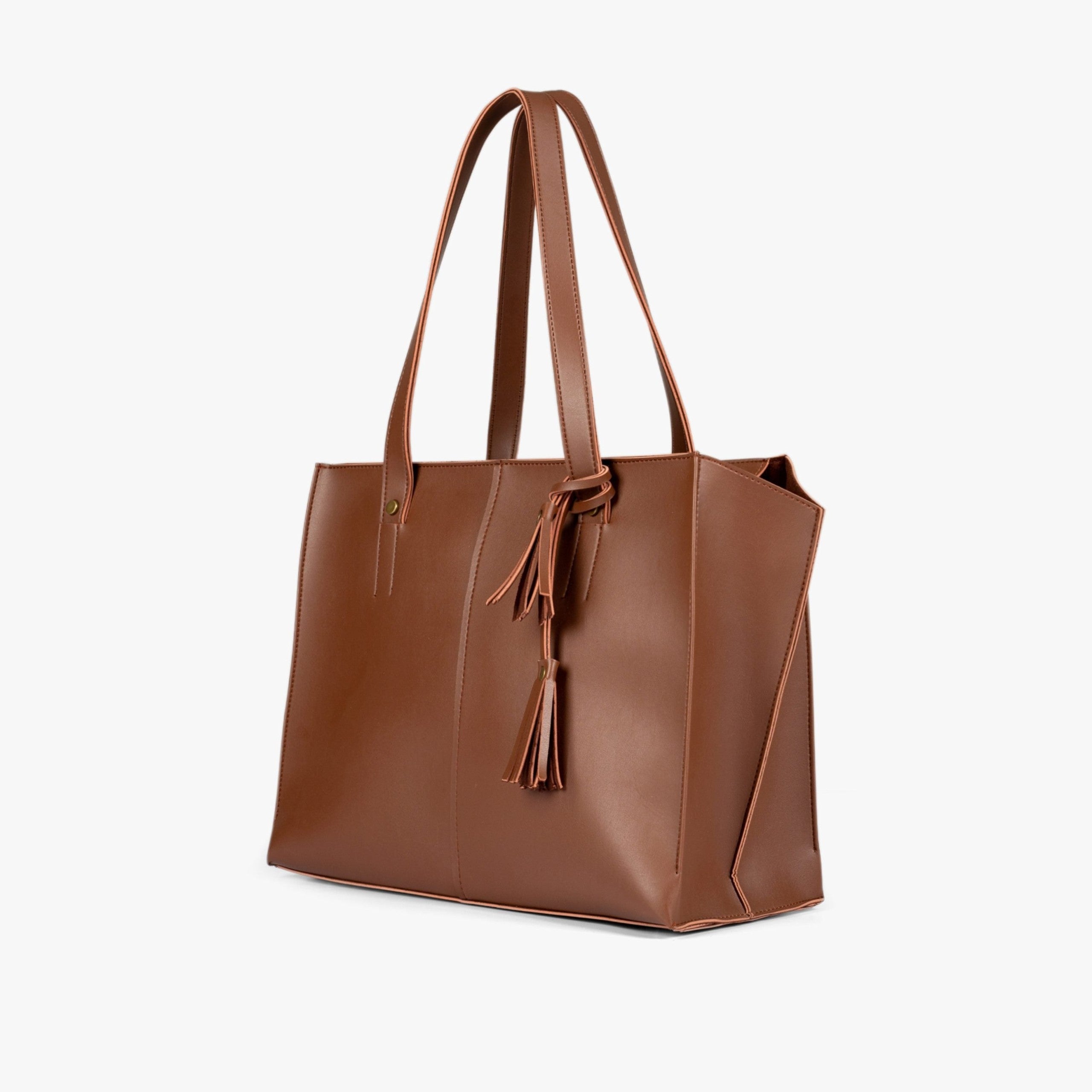 Horse brown over the shoulder tote bag
