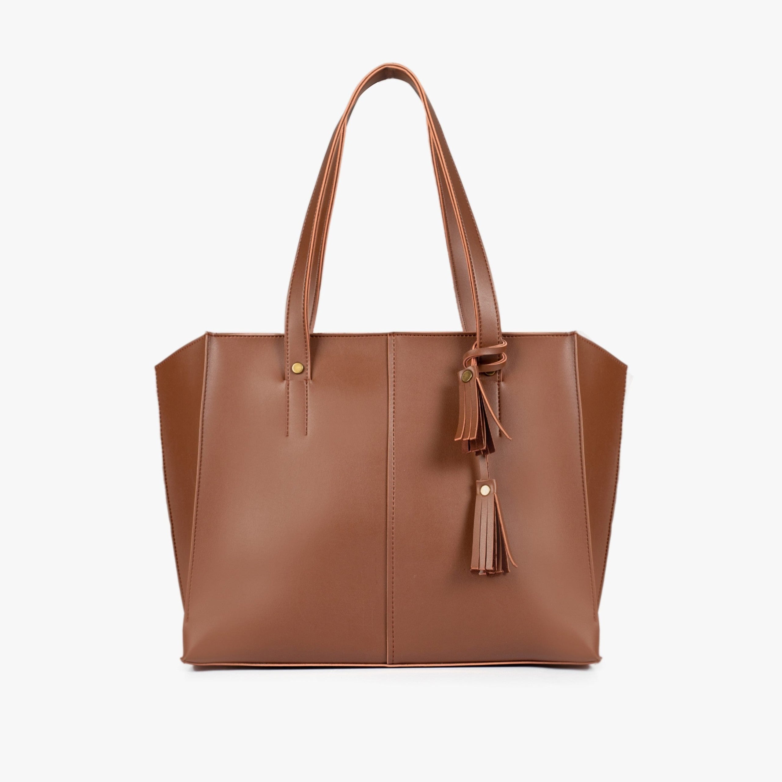 Horse brown over the shoulder tote bag