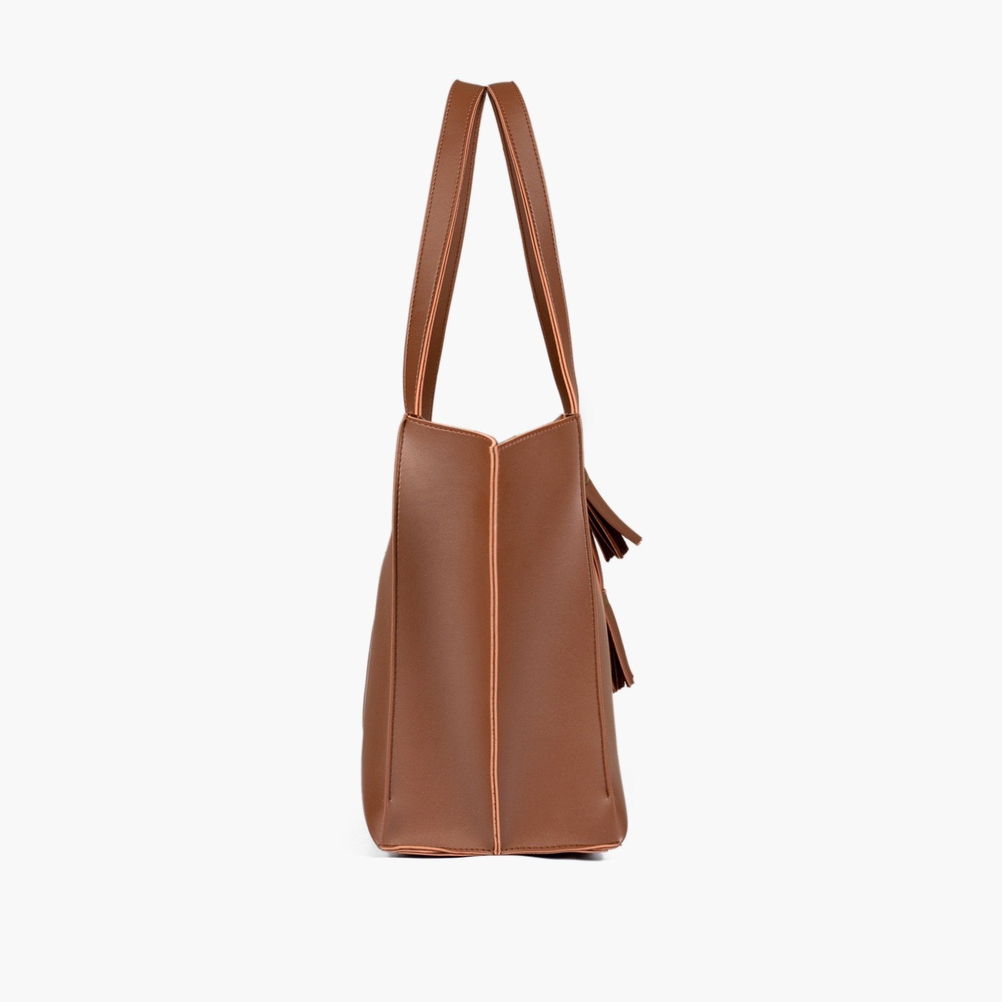 Horse brown over the shoulder tote bag