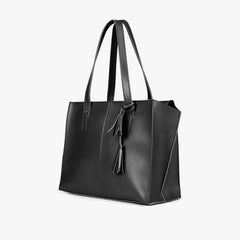 Black over the shoulder tote bag