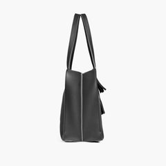 Black over the shoulder tote bag