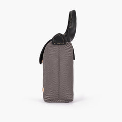 Black denim mini cross-body bag