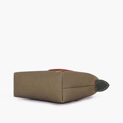 Green denim mini cross-body bag