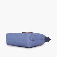 Blue denim mini cross-body bag