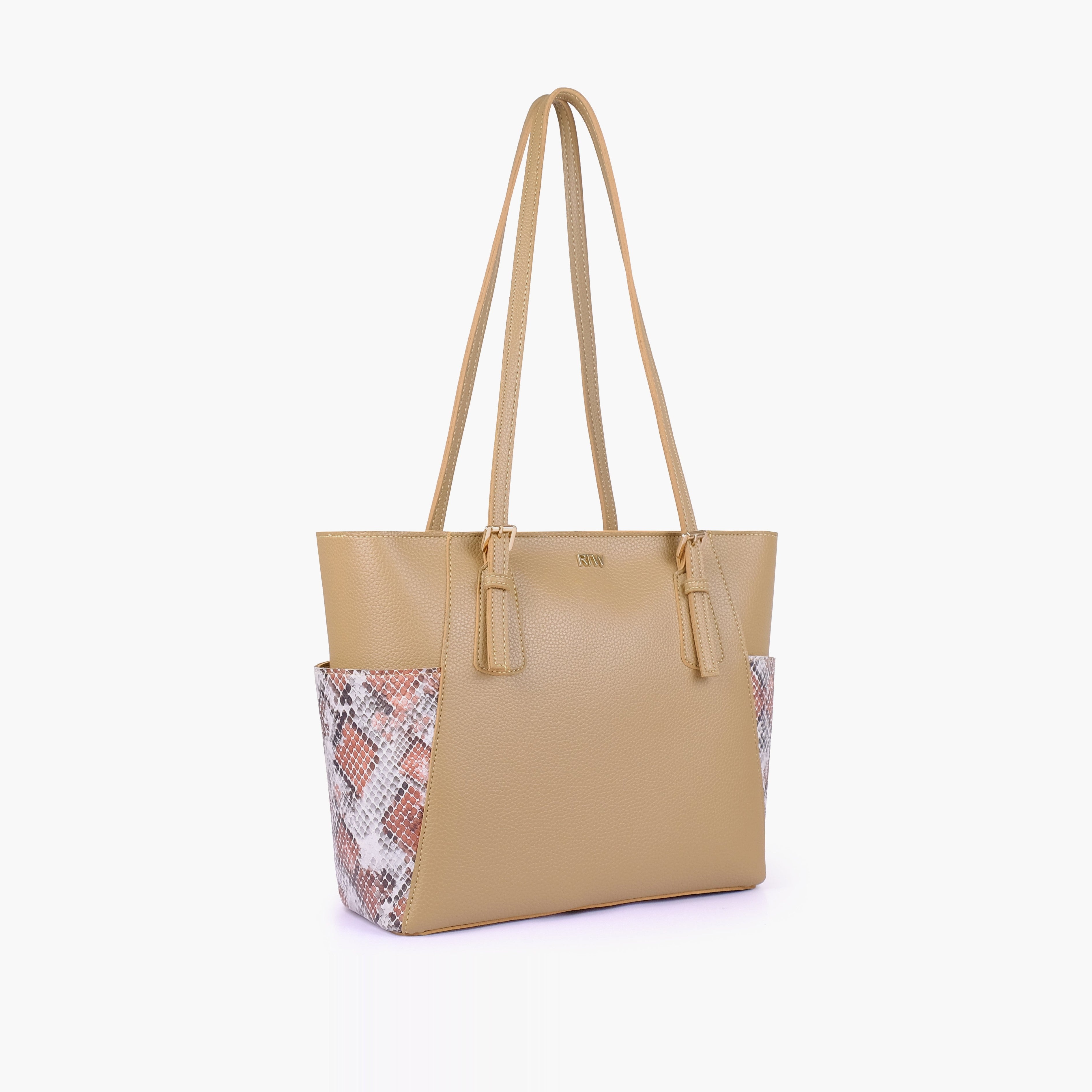 Coffee double pocket tote