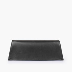 Black elongated clutch bag