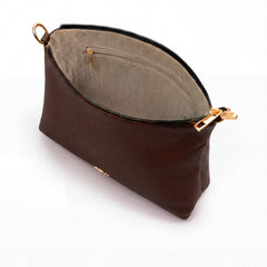 Dark brown everyday cross-body bag