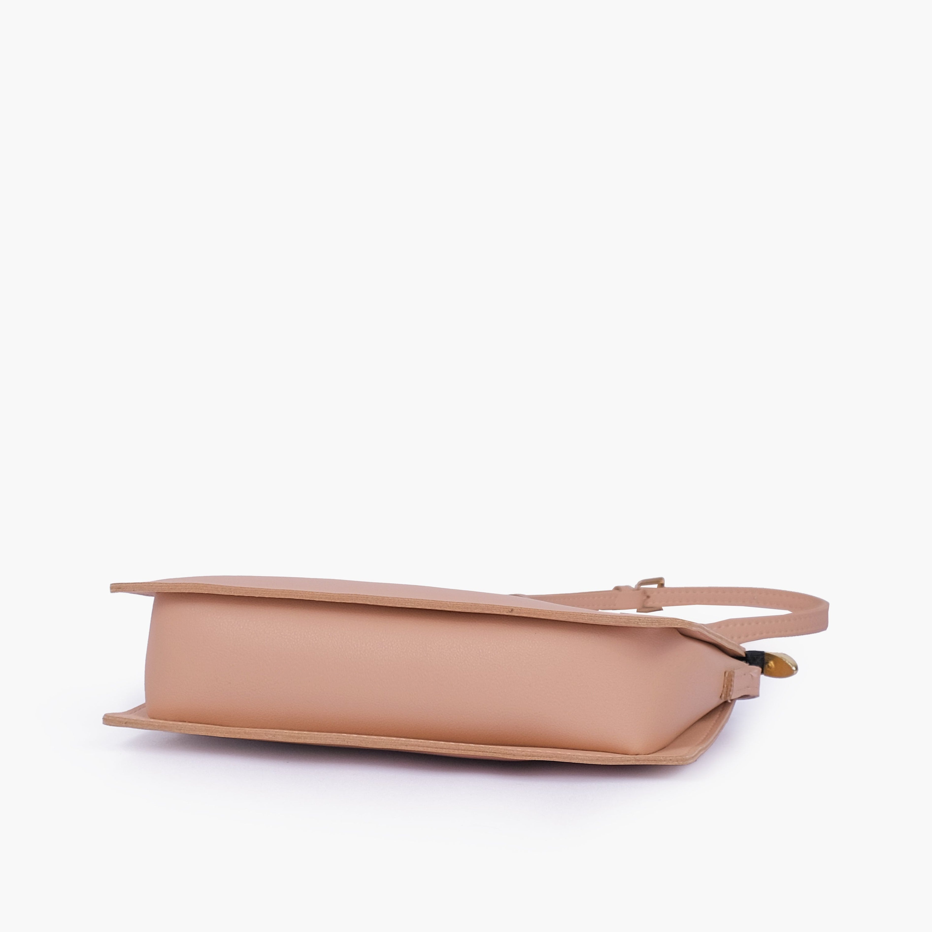 Peach flat purse