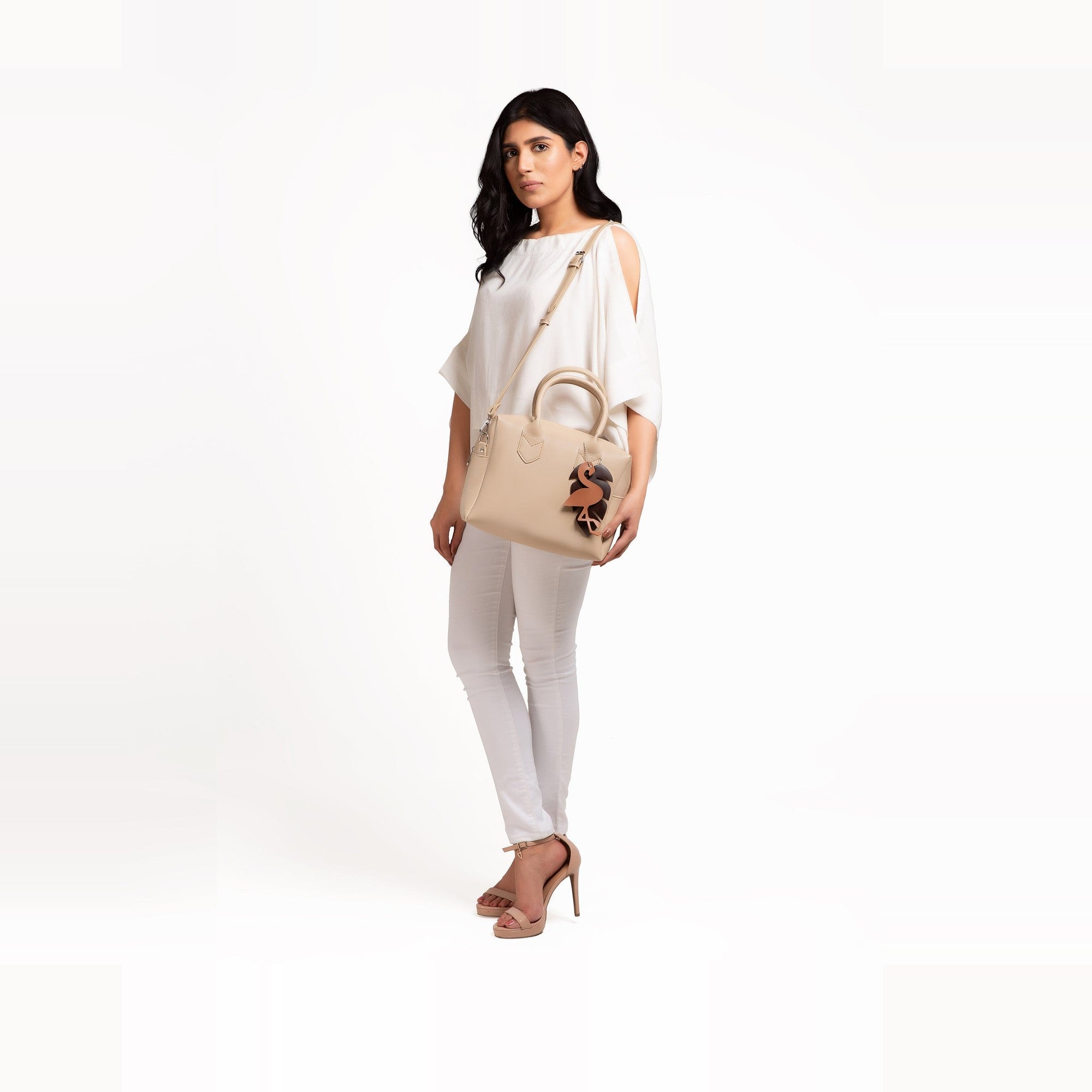 Off-white mini bowling bag