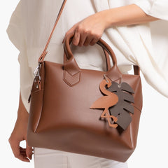 Horse brown mini bowling bag