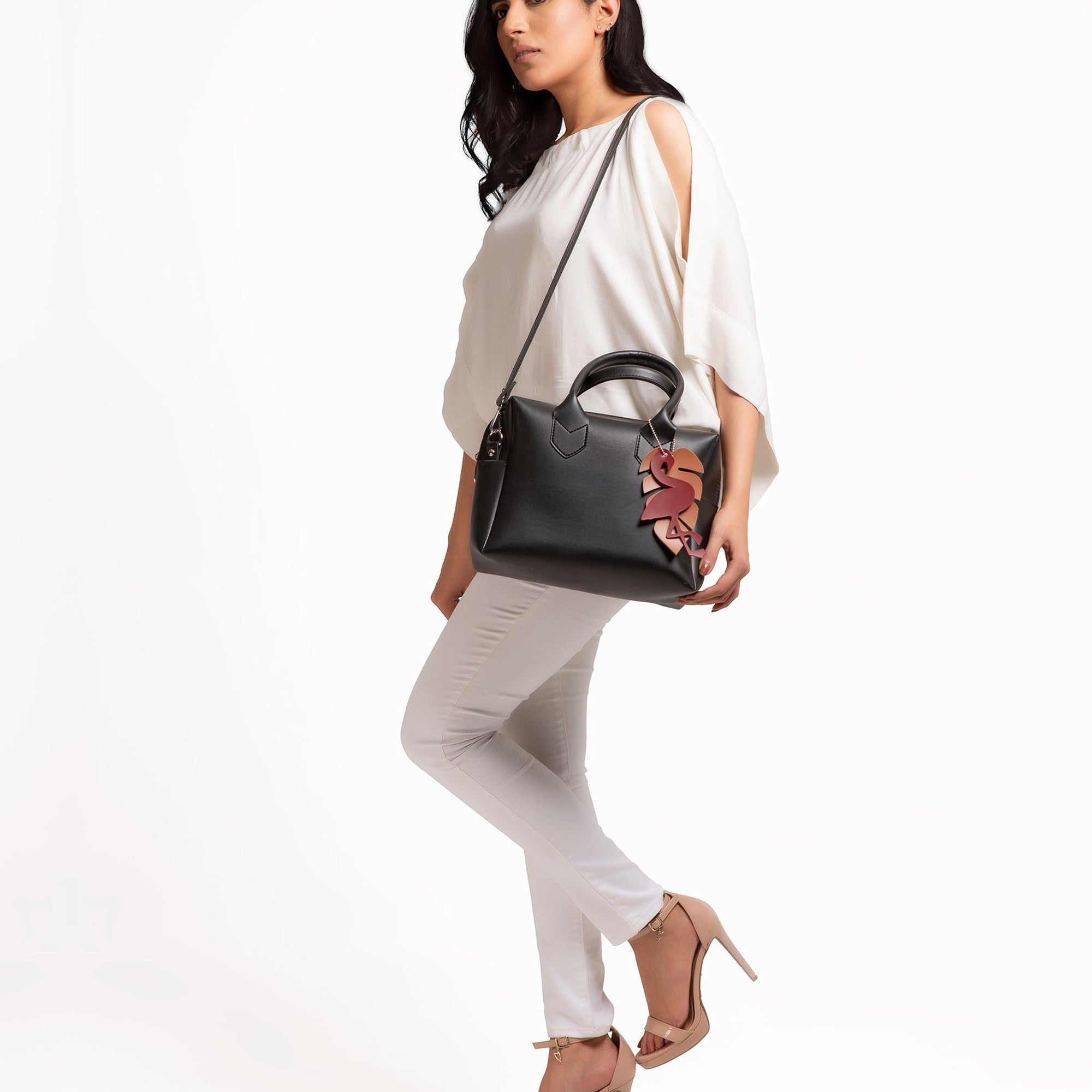 Black mini bowling bag
