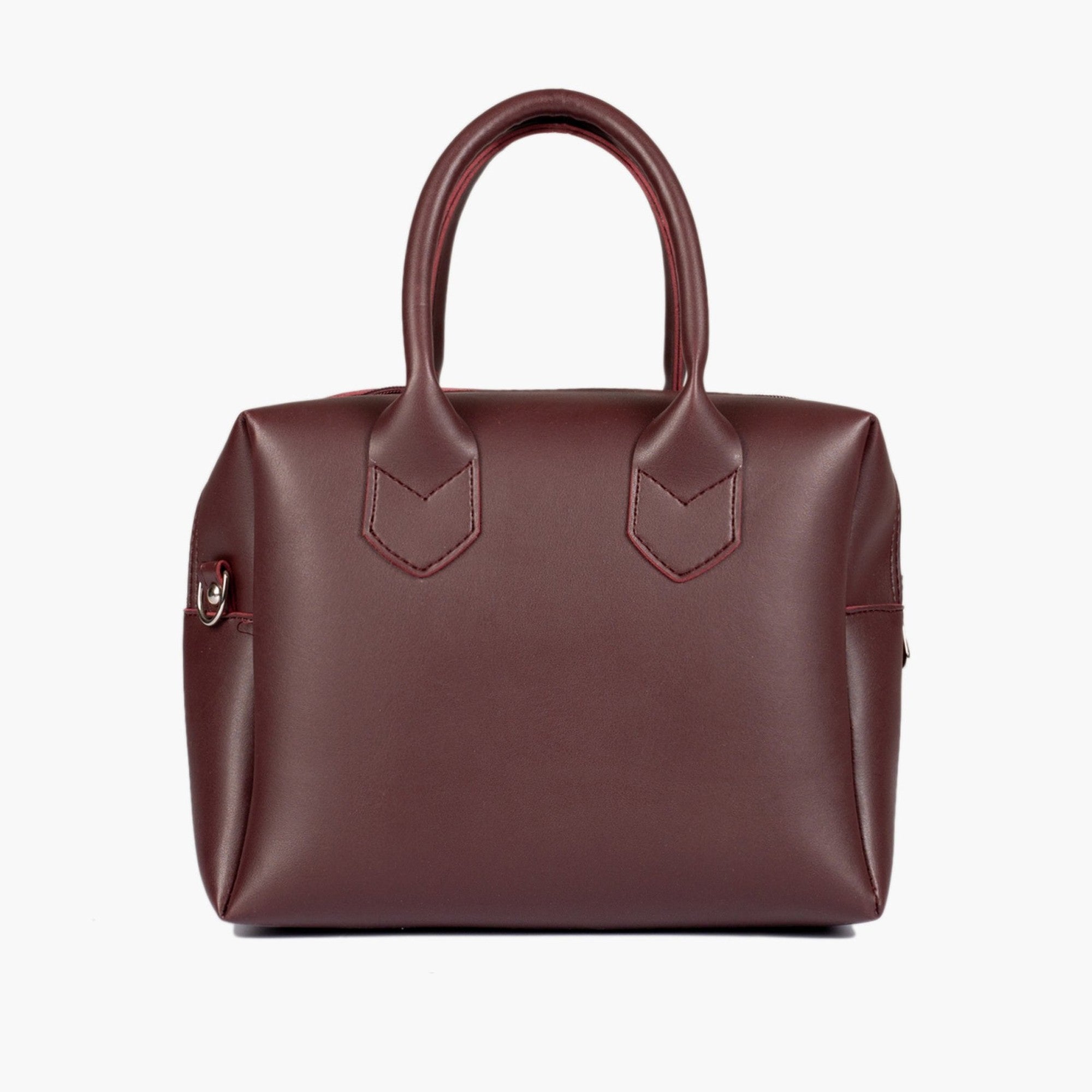 Burgundy mini bowling bag