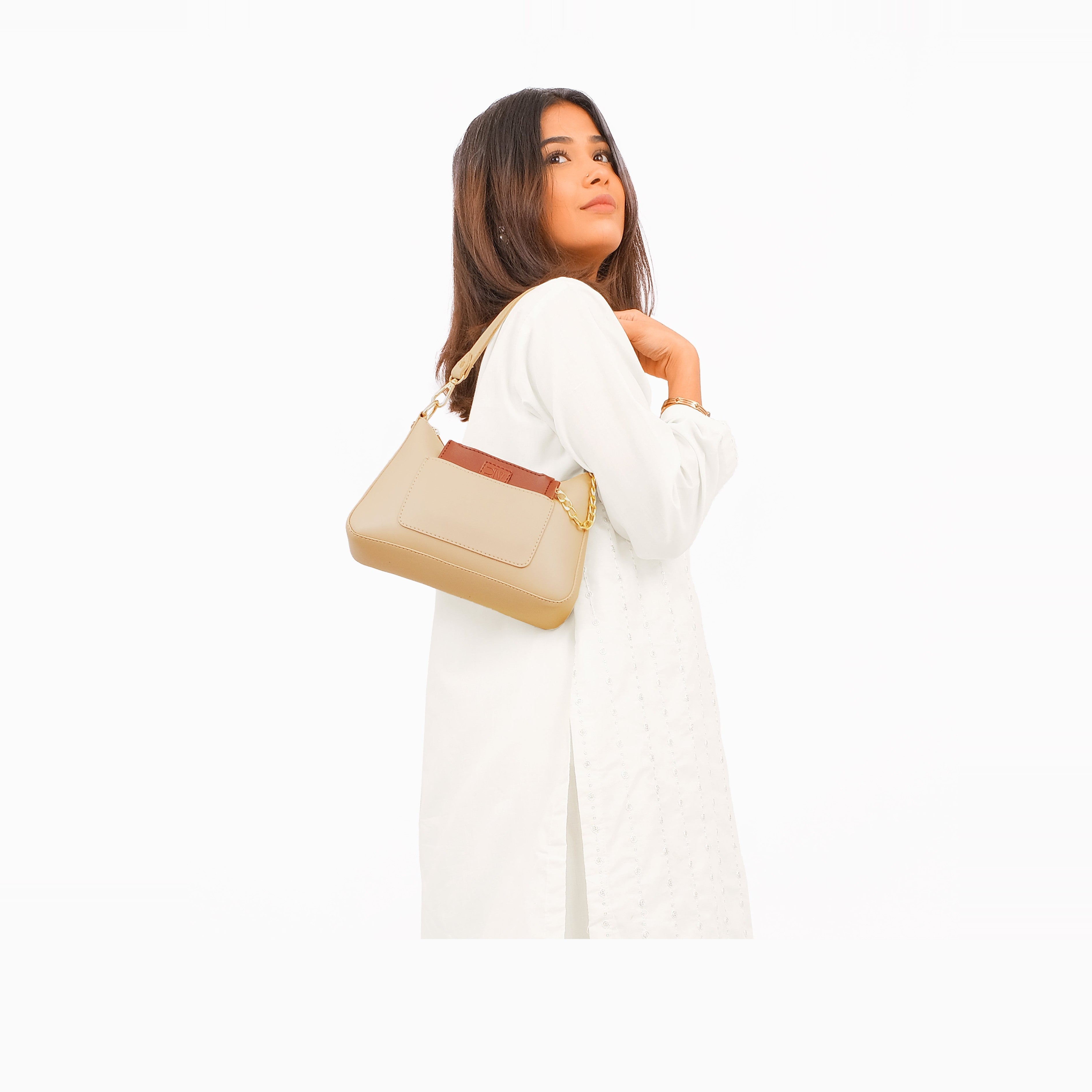 Off-white hobo evening bag